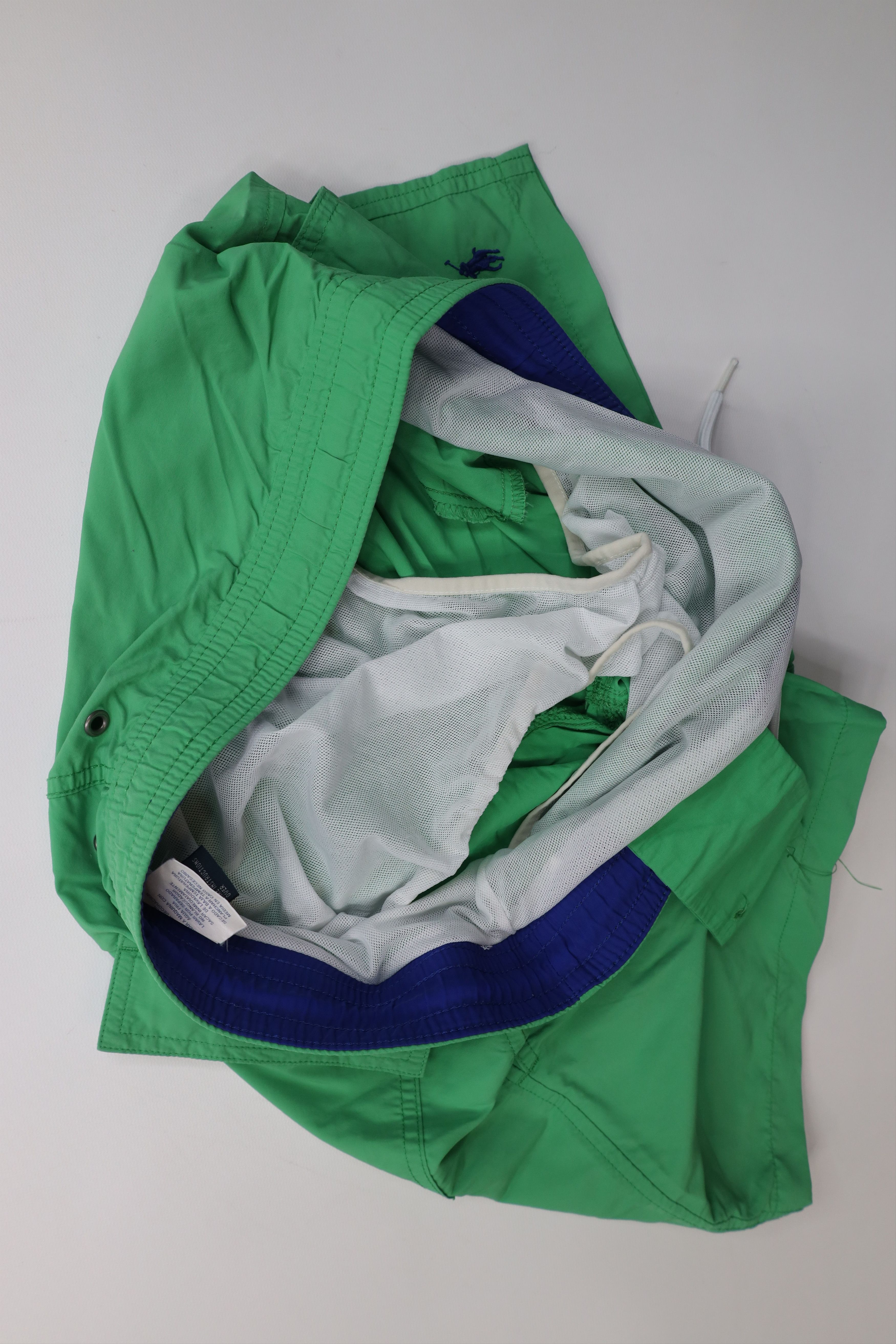 Ralph Lauren Vintage 90s Ralph Lauren Above Knee Shorts Swim Trunks Green Size US 30 / EU 46 - 9 Thumbnail