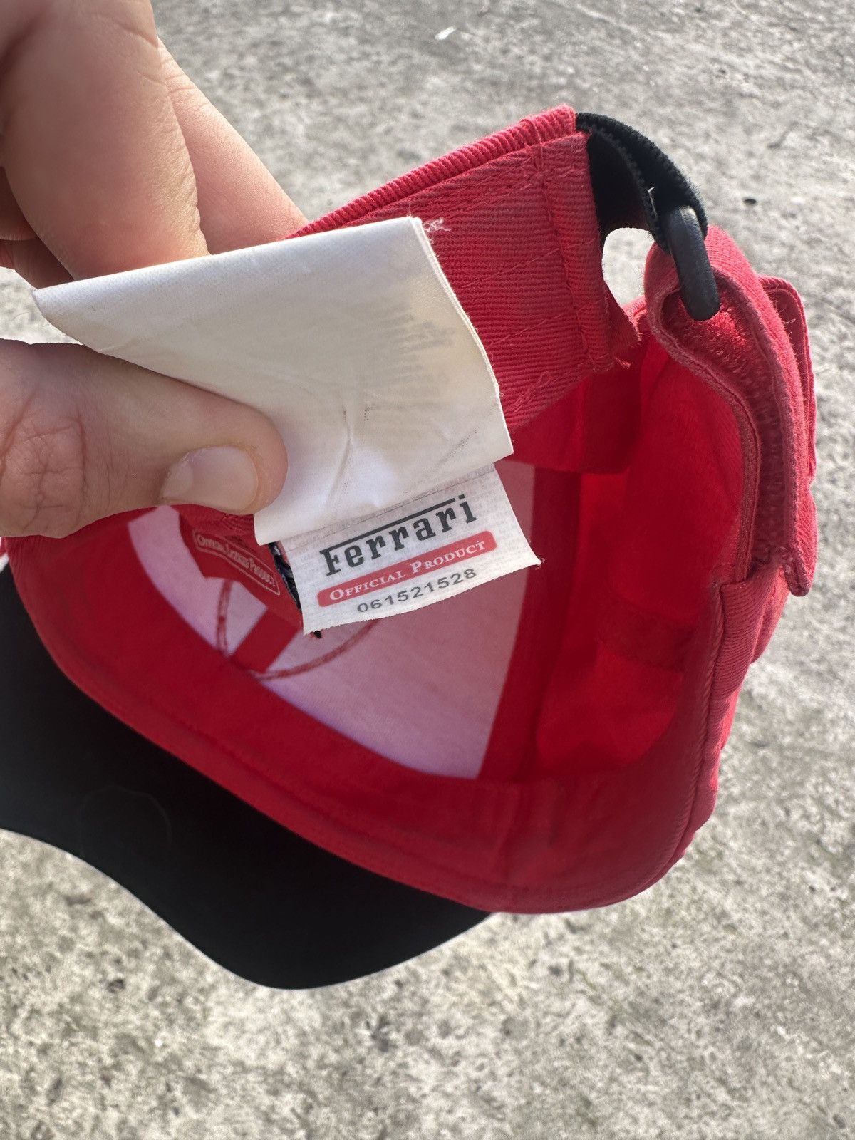 Ferrari Vintage Ferrari Baseball Cap Hat Red Italian F1 Racing Rare Size ONE SIZE - 5 Thumbnail
