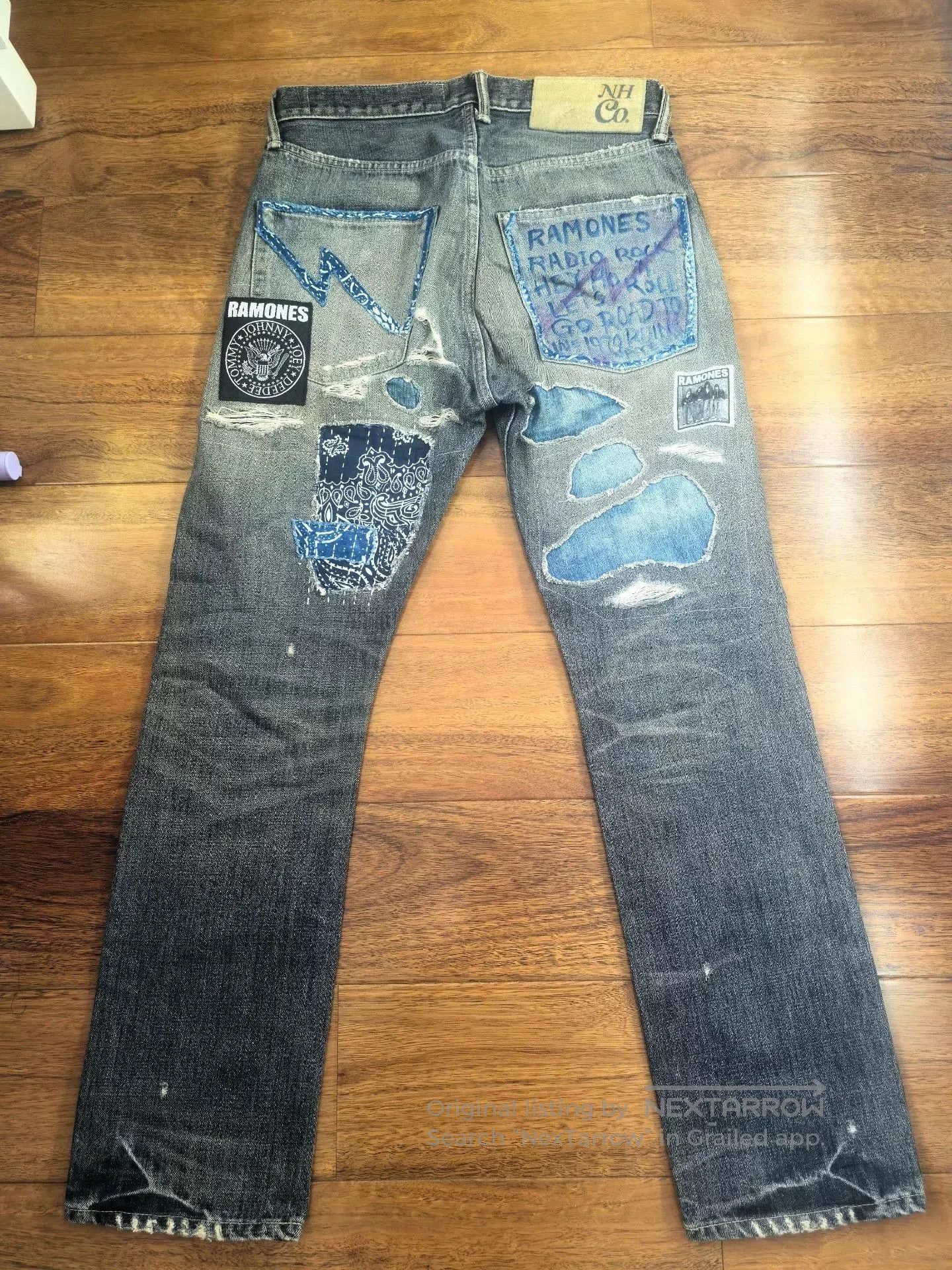 Neighborhood Neighborhood Ramones DIY Denim Jeans. Size US 32 / EU 48 - 2 Thumbnail