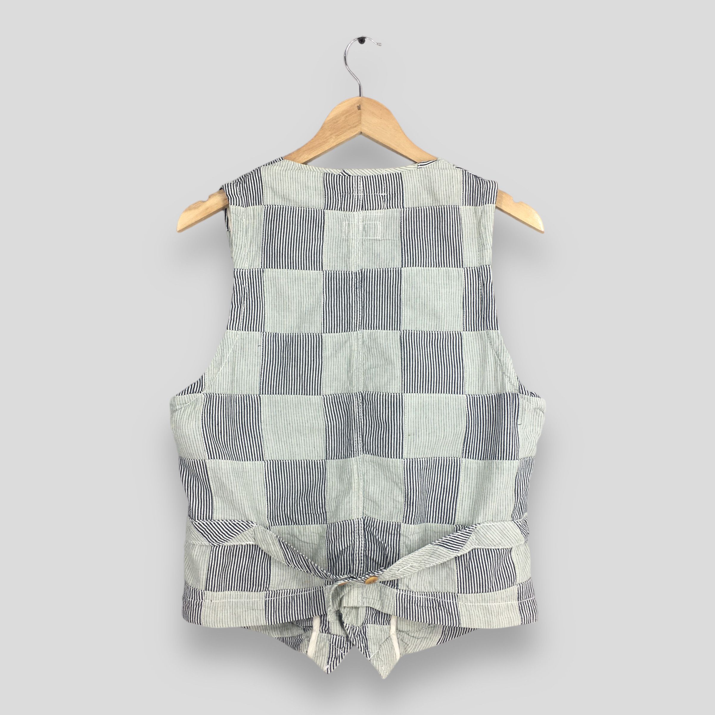 Beams Japan Beams Japan Plaid Patchwork Vest Jacket Small Size US S / EU 44-46 / 1 - 6 Thumbnail