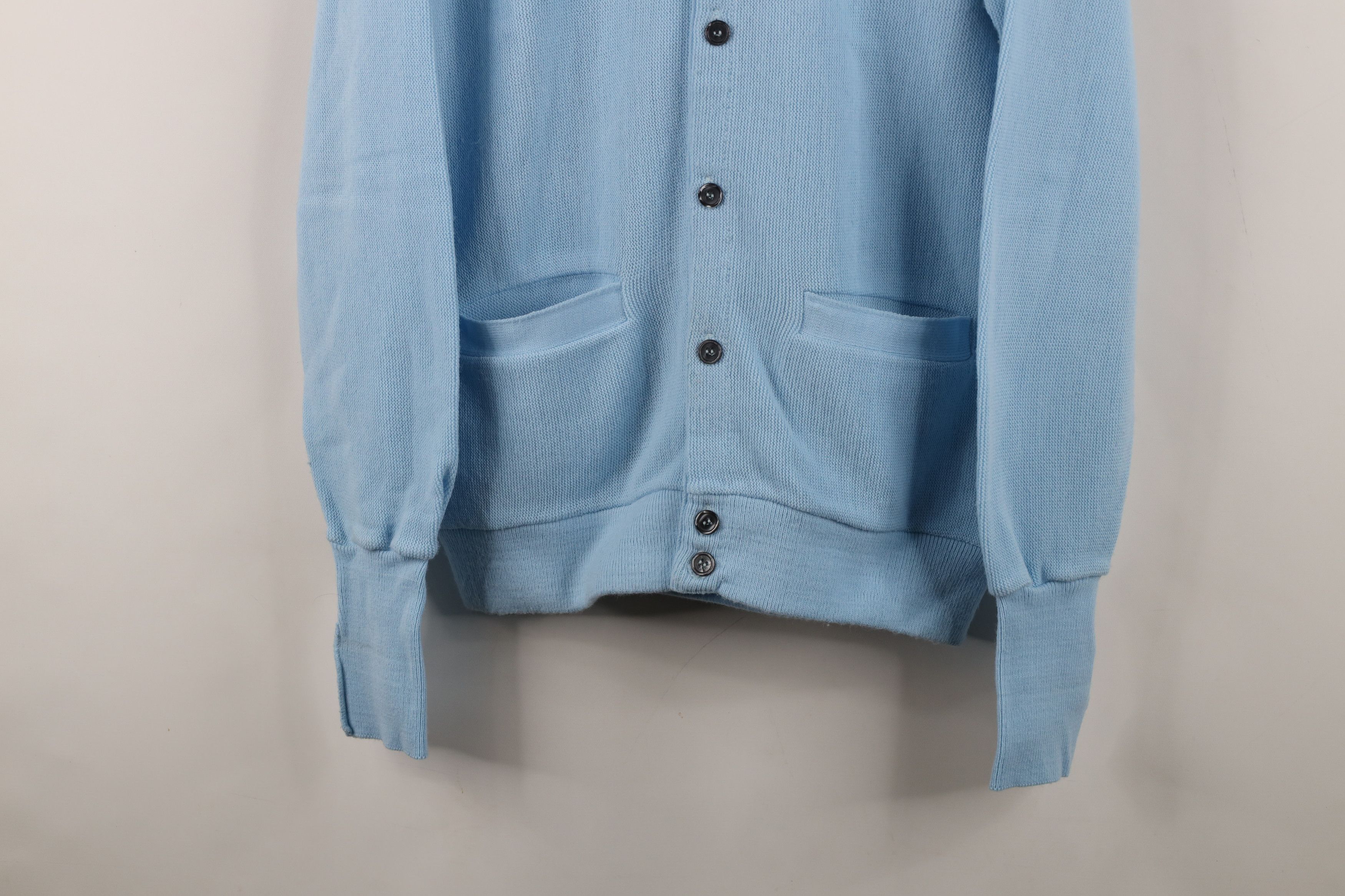 Vintage Vintage 70s Streetwear Cardigan Sweater Carolina Blue USA Size US M / EU 48-50 / 2 - 3 Thumbnail