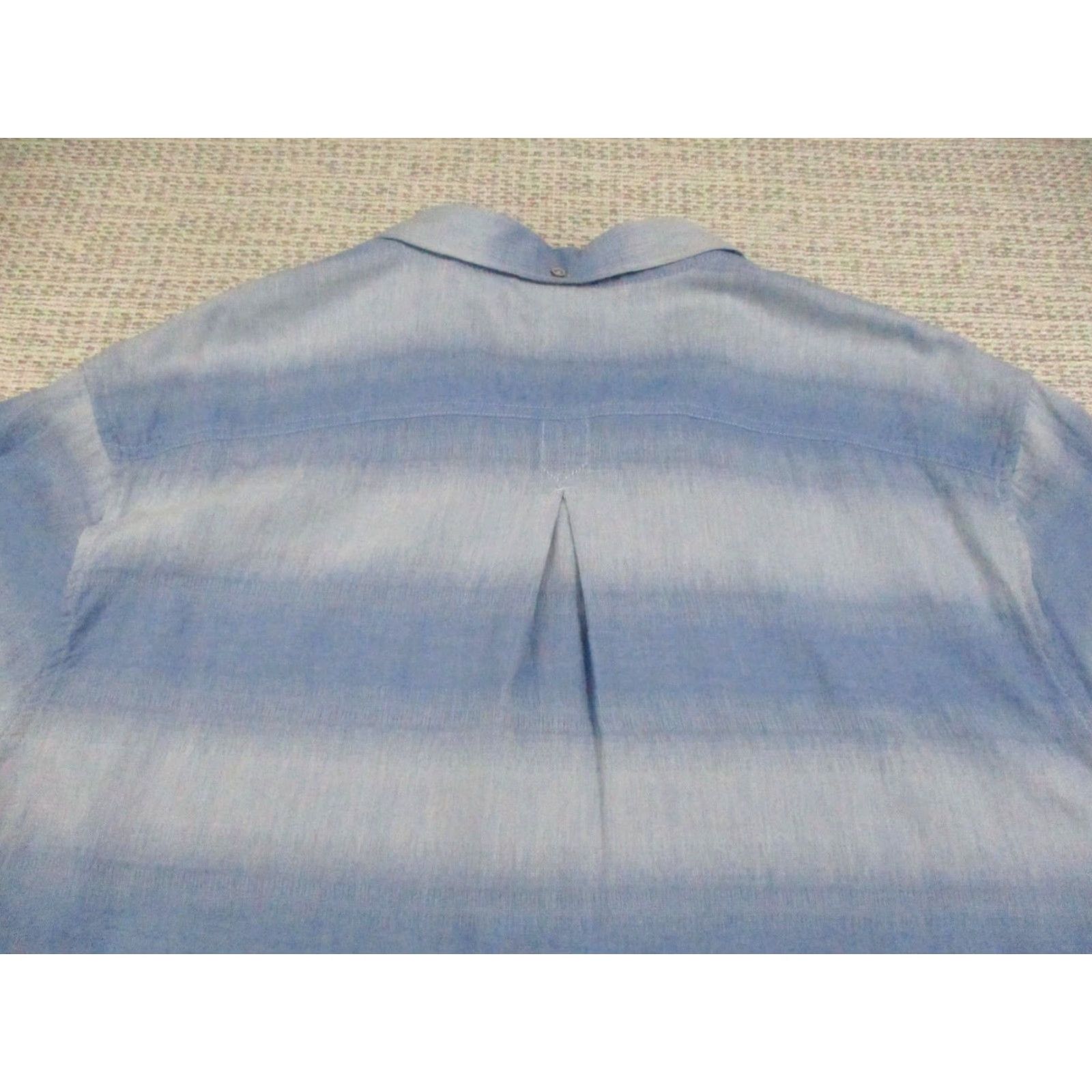Tommy Bahama Tommy Bahama Shirt Mens 3XL Blue Ombre Stripe Short Sleeve Button Front Cotton Size US XXL / EU 58 / 5 - 7 Thumbnail