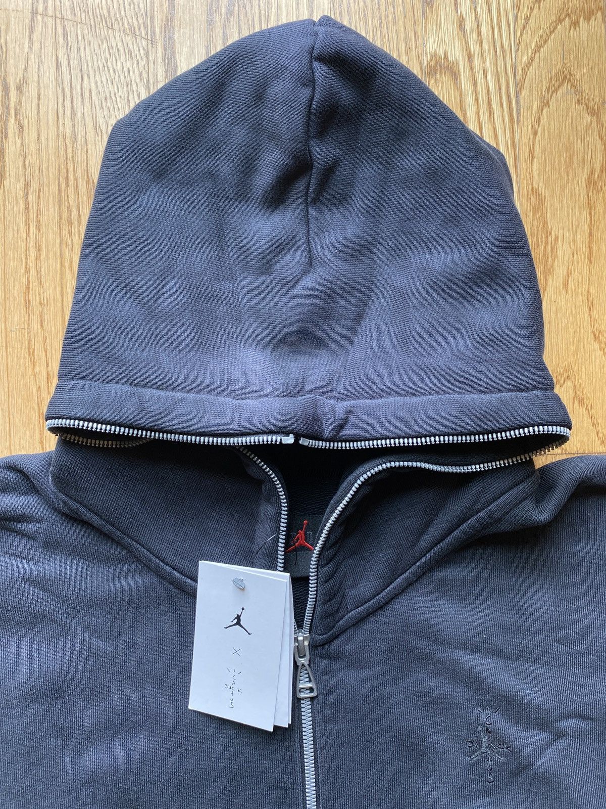 Jordan Brand × Nike × Travis Scott Travis Scott x Jordan x Nike Rare Zip Up Hoodie Sz L Size US L / EU 52-54 / 3 - 3 Thumbnail