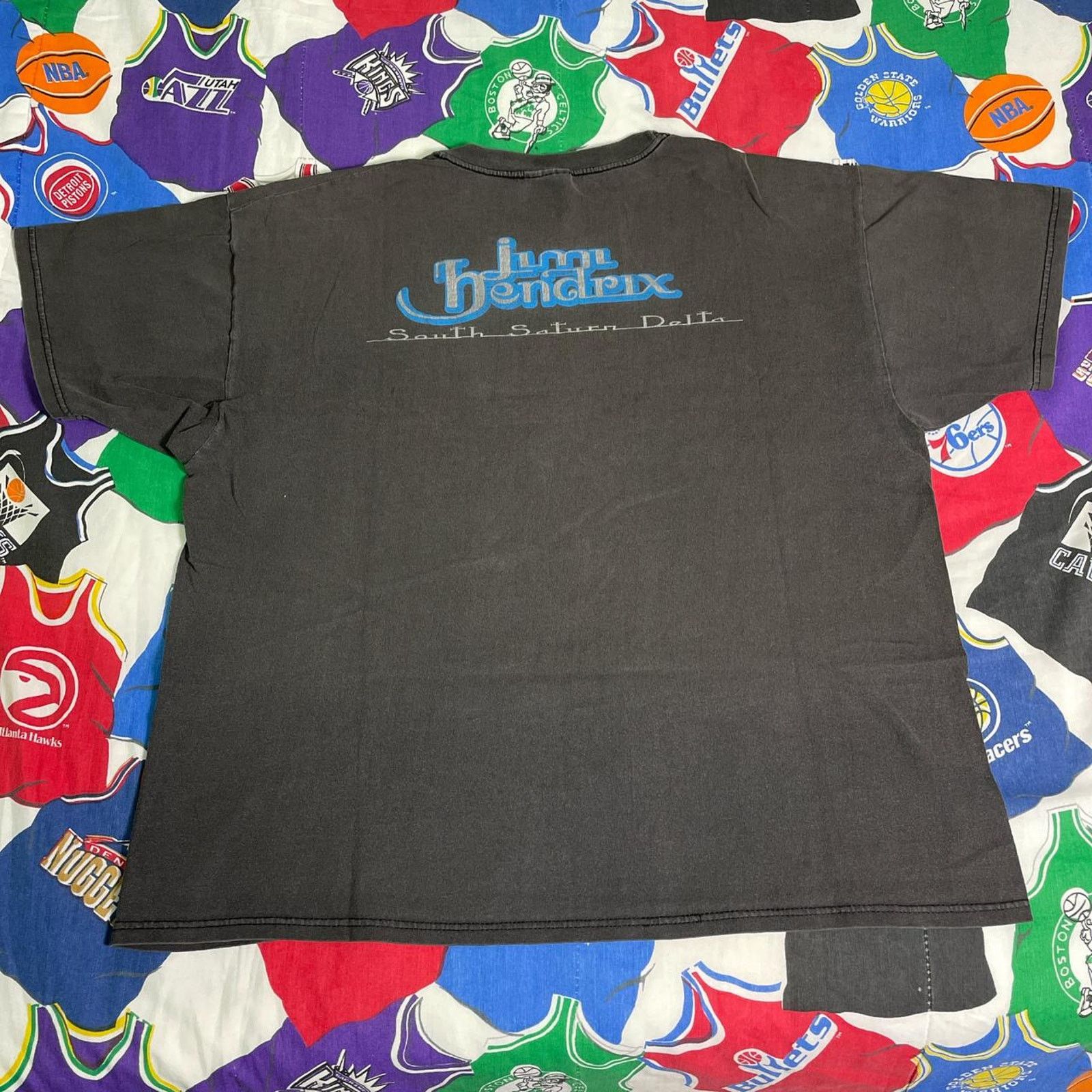 Vintage Vintage 90s Jimi Hendrix South Saturn Delta Album Tee Size US XL / EU 56 / 4 - 2 Thumbnail