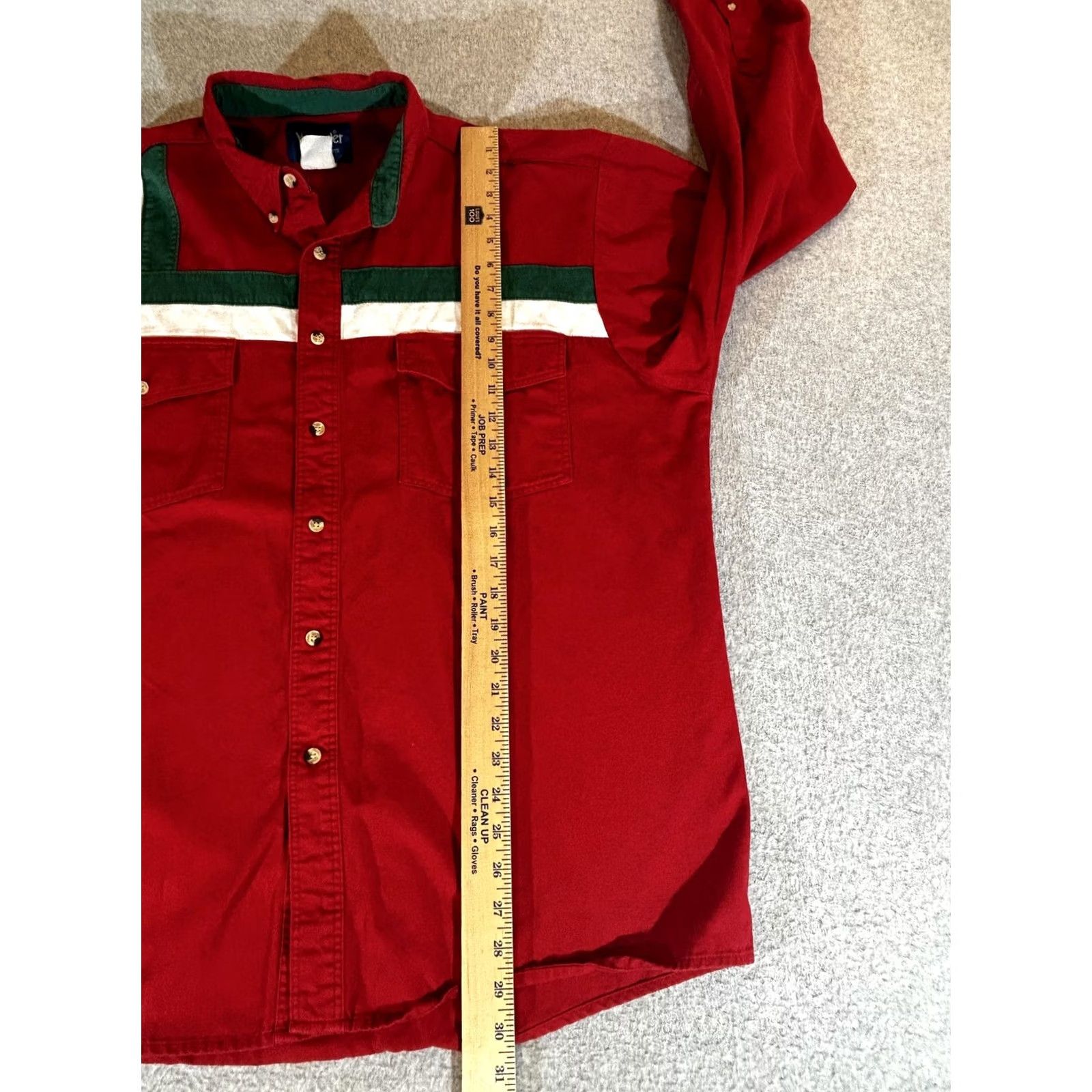 Wrangler VINTAGE Wrangler Shirt Mens 2XL Red Button Long Sleeve Western Cowboy Heavyweight XXL Size US XXL / EU 58 / 5 - 5 Thumbnail