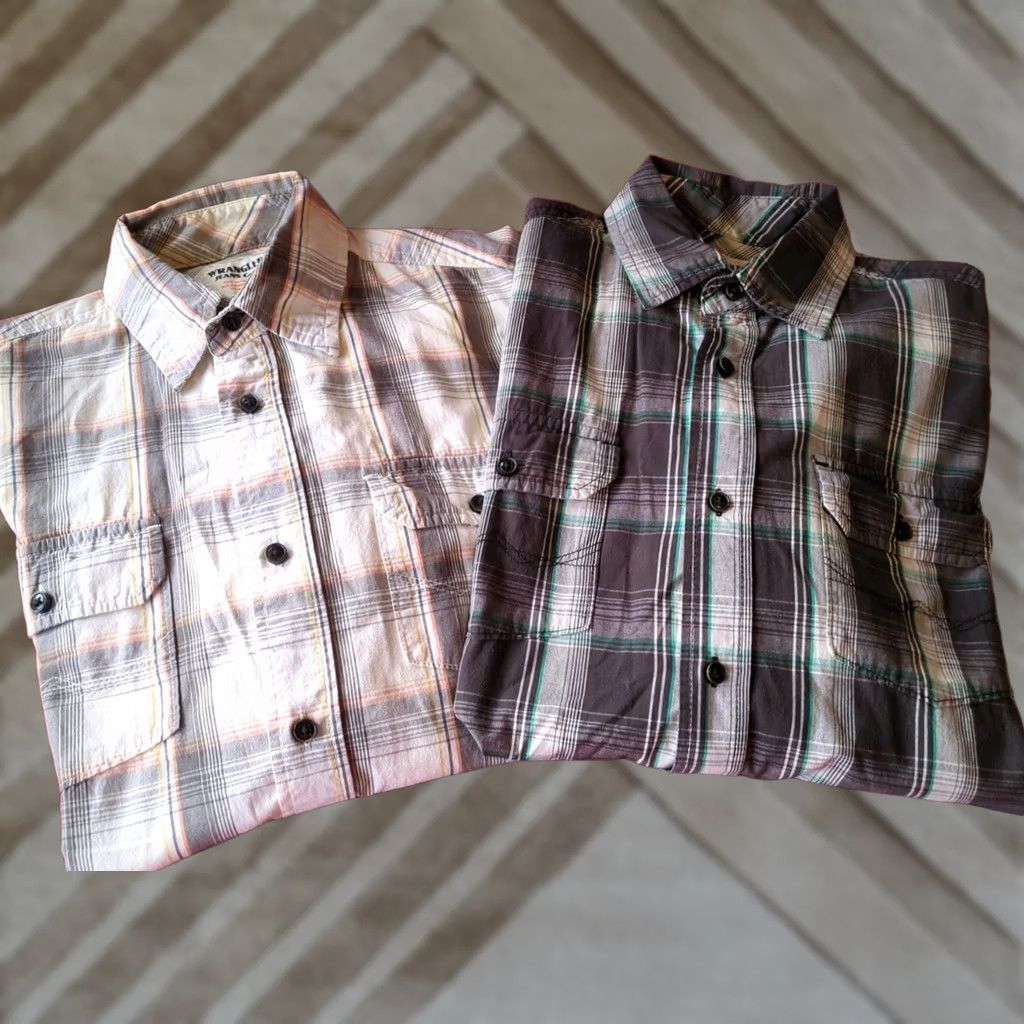 Wrangler Wrangler Men’s Button-Down Plaid Shirts Long Sleeve M Multicolor Shirt Size US M / EU 48-50 / 2 - 1 Thumbnail