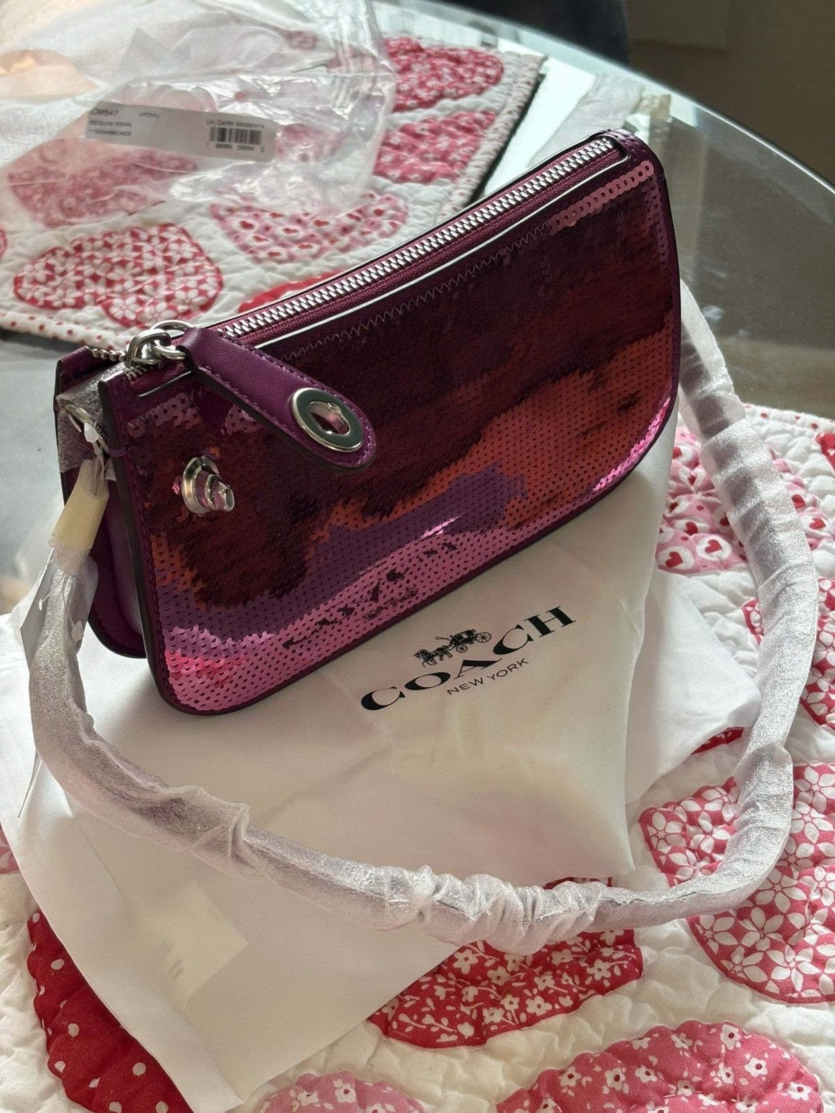 Coach Coach sequin shoulder bag Size ONE SIZE - 10 Thumbnail