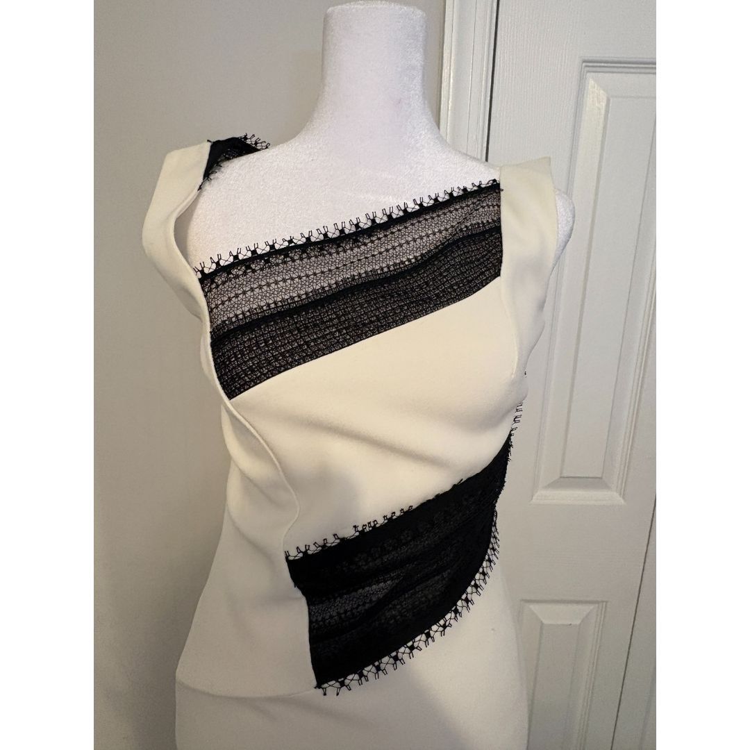 Roland Mouret Roland Mouret White Bateau Neckline Slip Dress Size S / US 4 / IT 40 - 6 Thumbnail