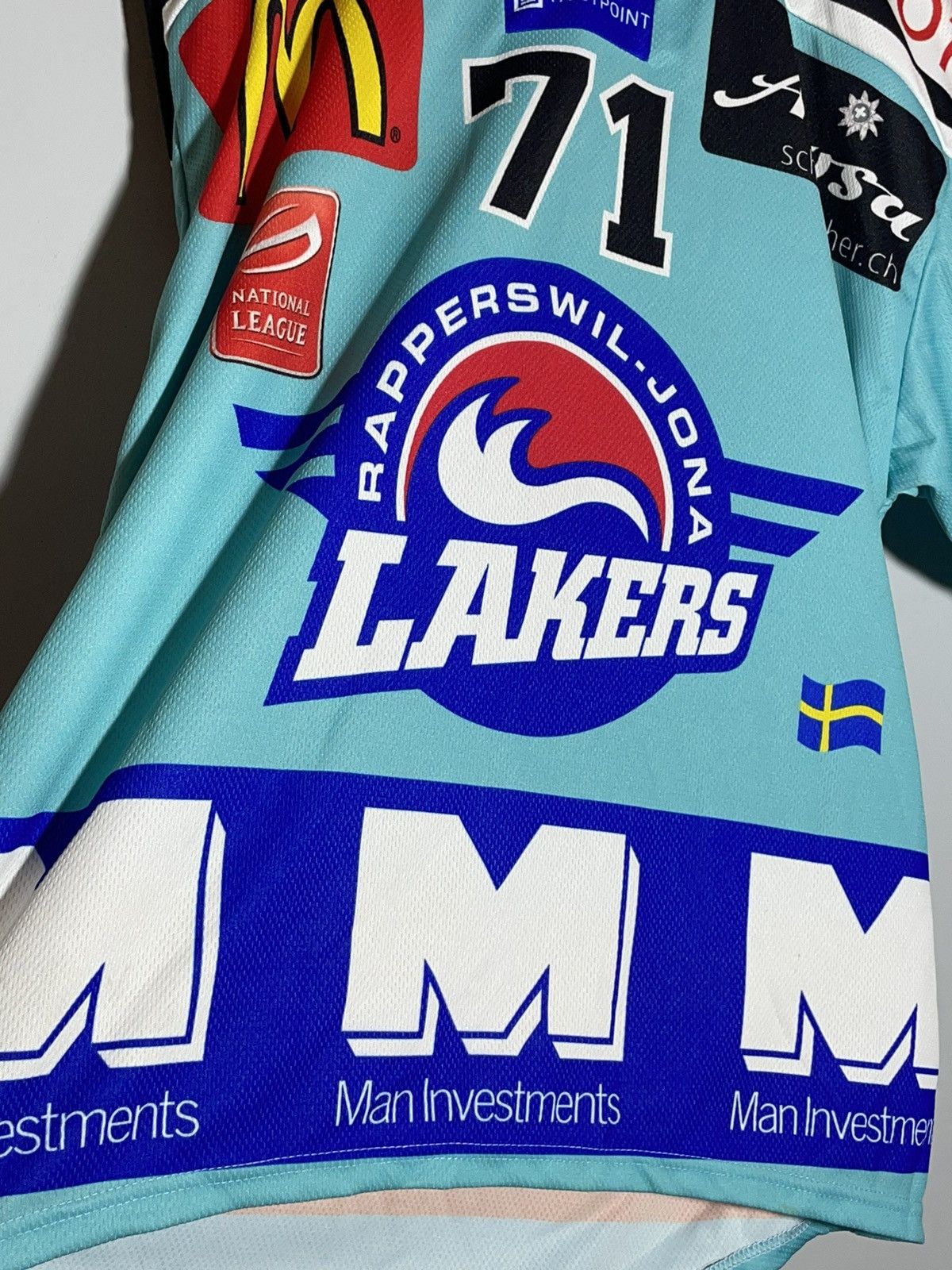 NHL SC Rapperswil Jona Lakers 2009/10 Blue Ice Hockey Size US L / EU 52-54 / 3 - 7 Thumbnail