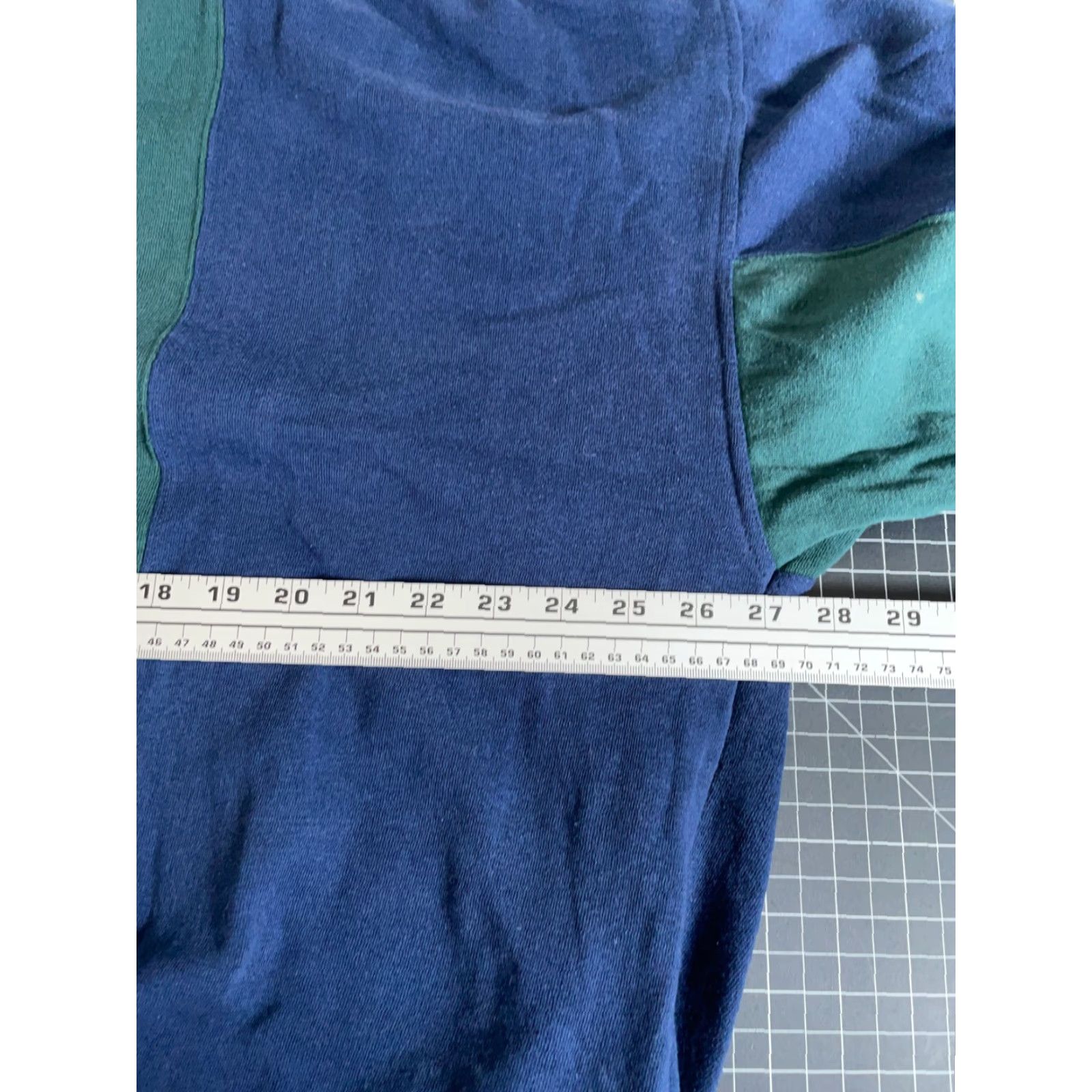 Vintage VINTAGE TownCraft Sweater Henley Shirt XL Tall Men Blue Green Striped 90s Retro Casual Fleece Knit Size US XL / EU 56 / 4 - 5 Thumbnail
