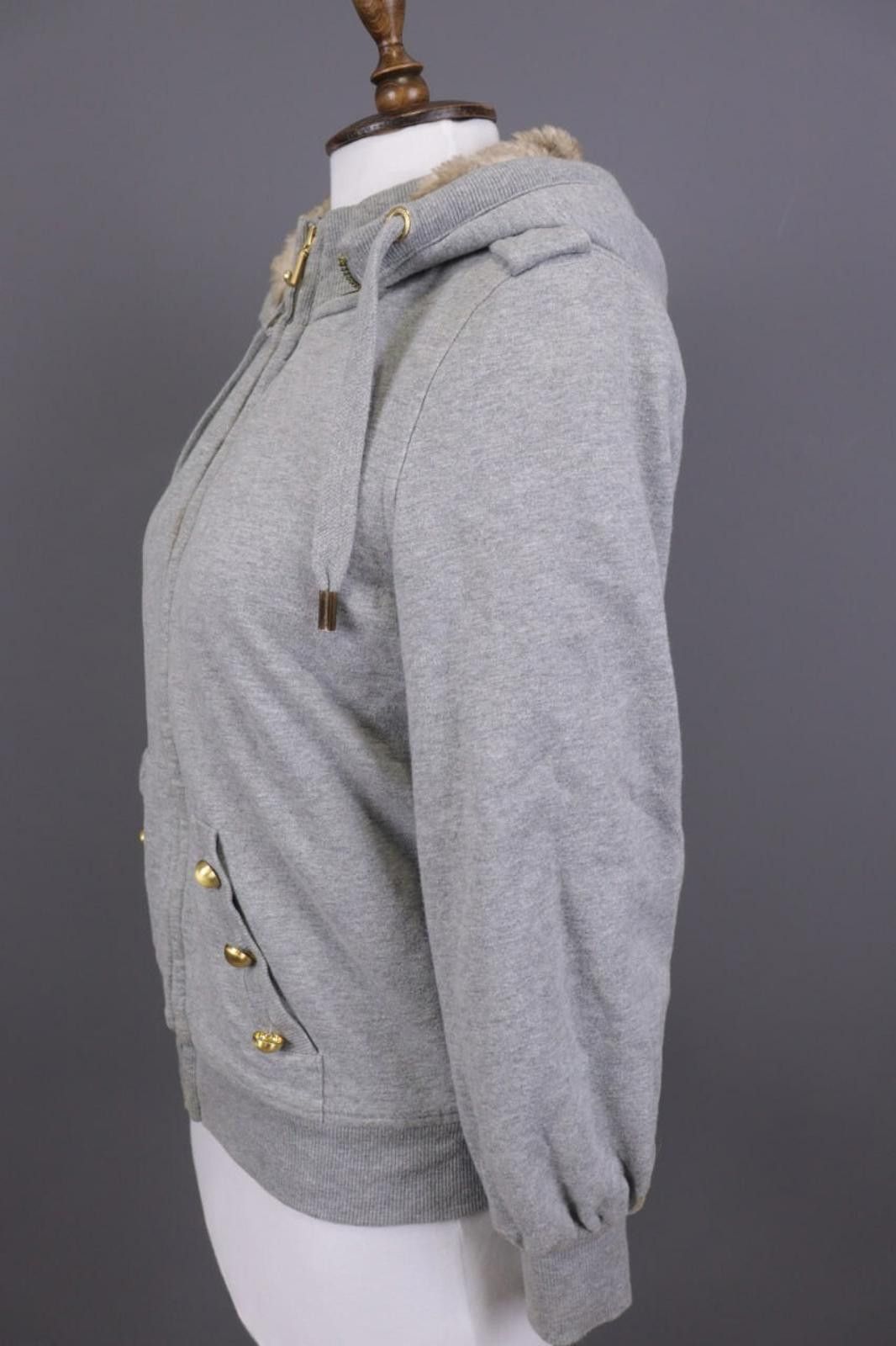Juicy Couture Jeans Juicy Couture Los Angeles Gray Faux Fur Jacket Size M Size M / US 6-8 / IT 42-44 - 11 Thumbnail
