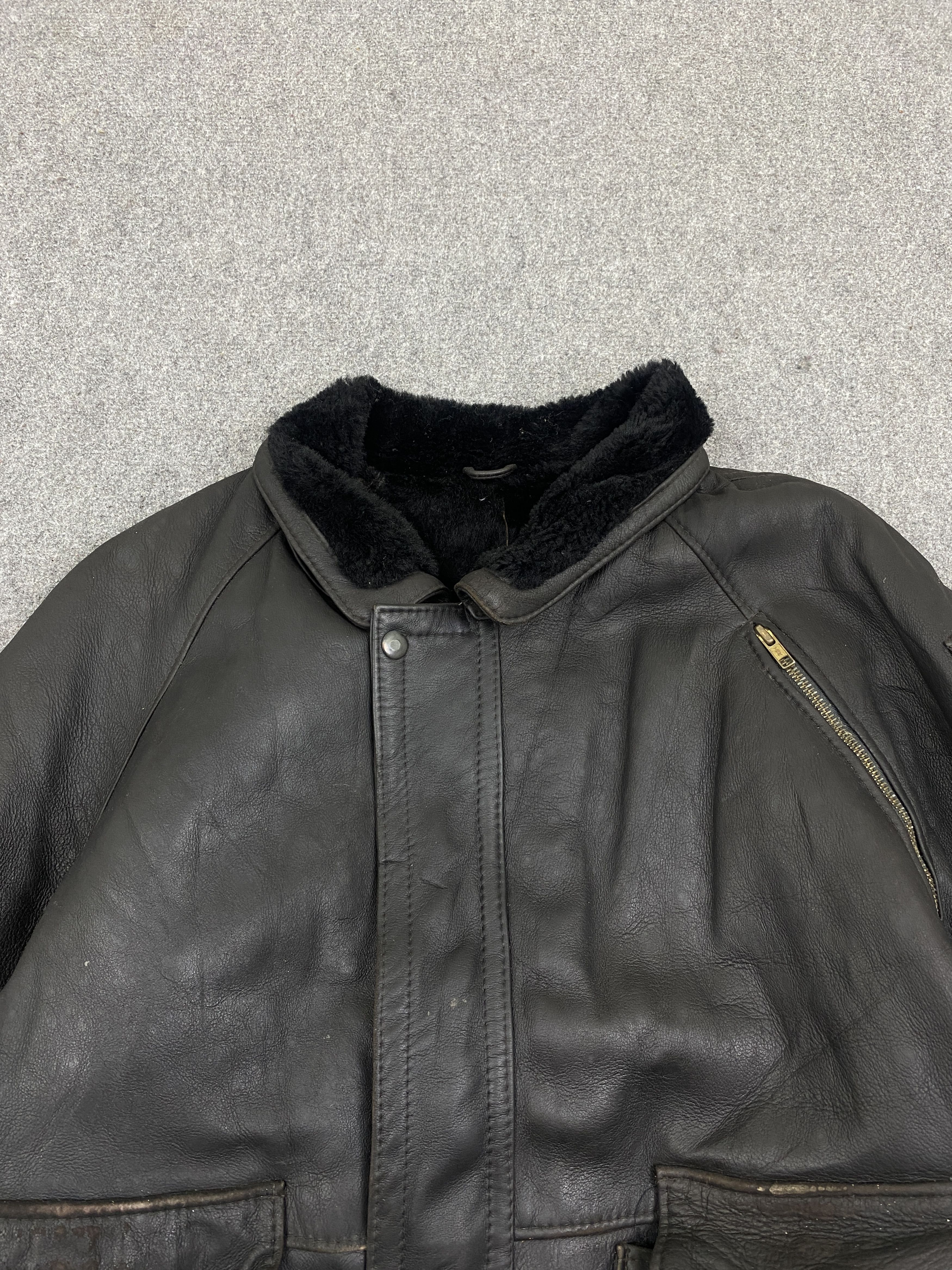 Japanese Brand Vintage Made In Turkey Suede Leather Sherpa Fur Jacket J1992 Size US XL / EU 56 / 4 - 2 Thumbnail