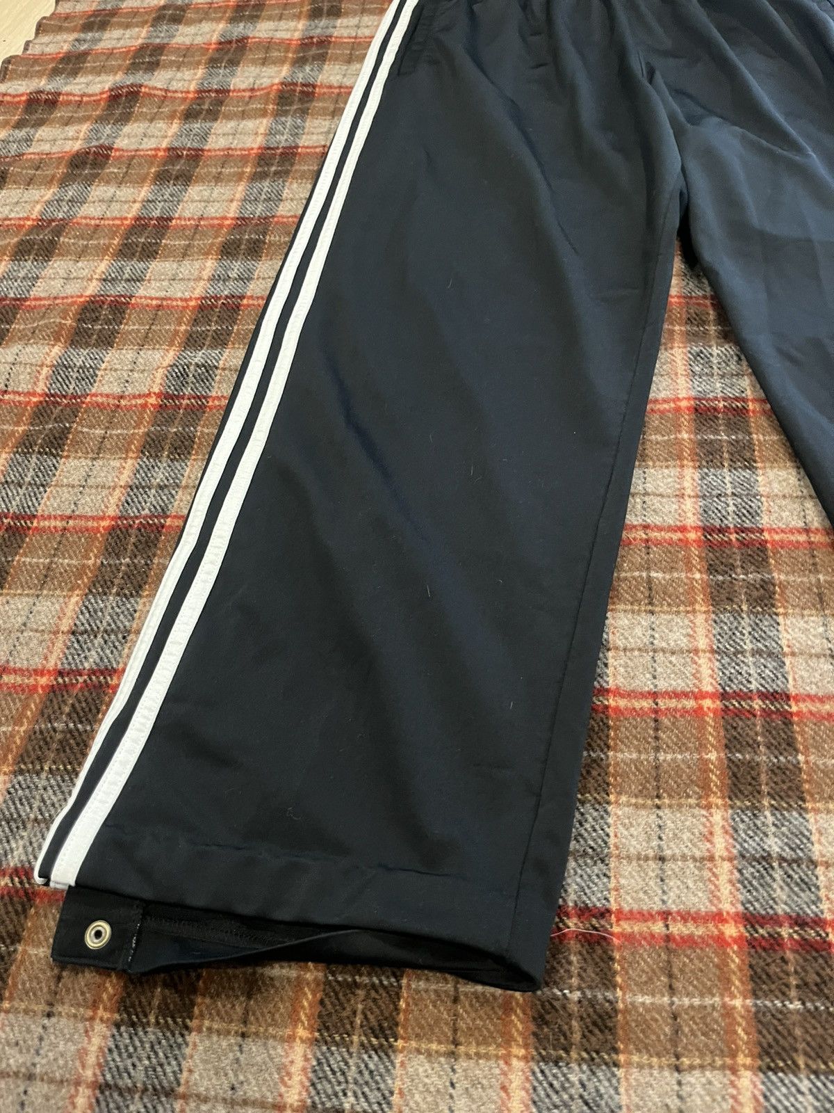 Adidas Y2K modern Adidas Track Pants Tearaway Button stripped pants Size US 36 / EU 52 - 2 Thumbnail