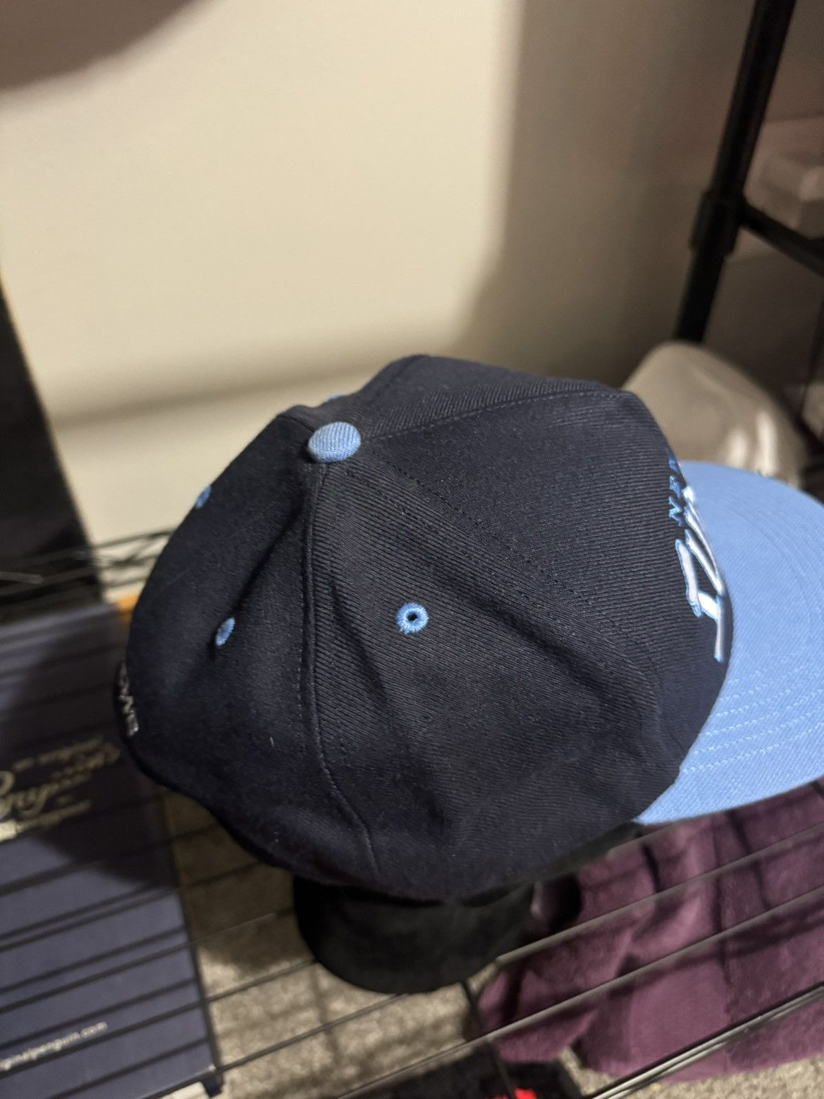 Supreme Supreme Bones Logo 5-Panel Navy Size ONE SIZE - 7 Thumbnail
