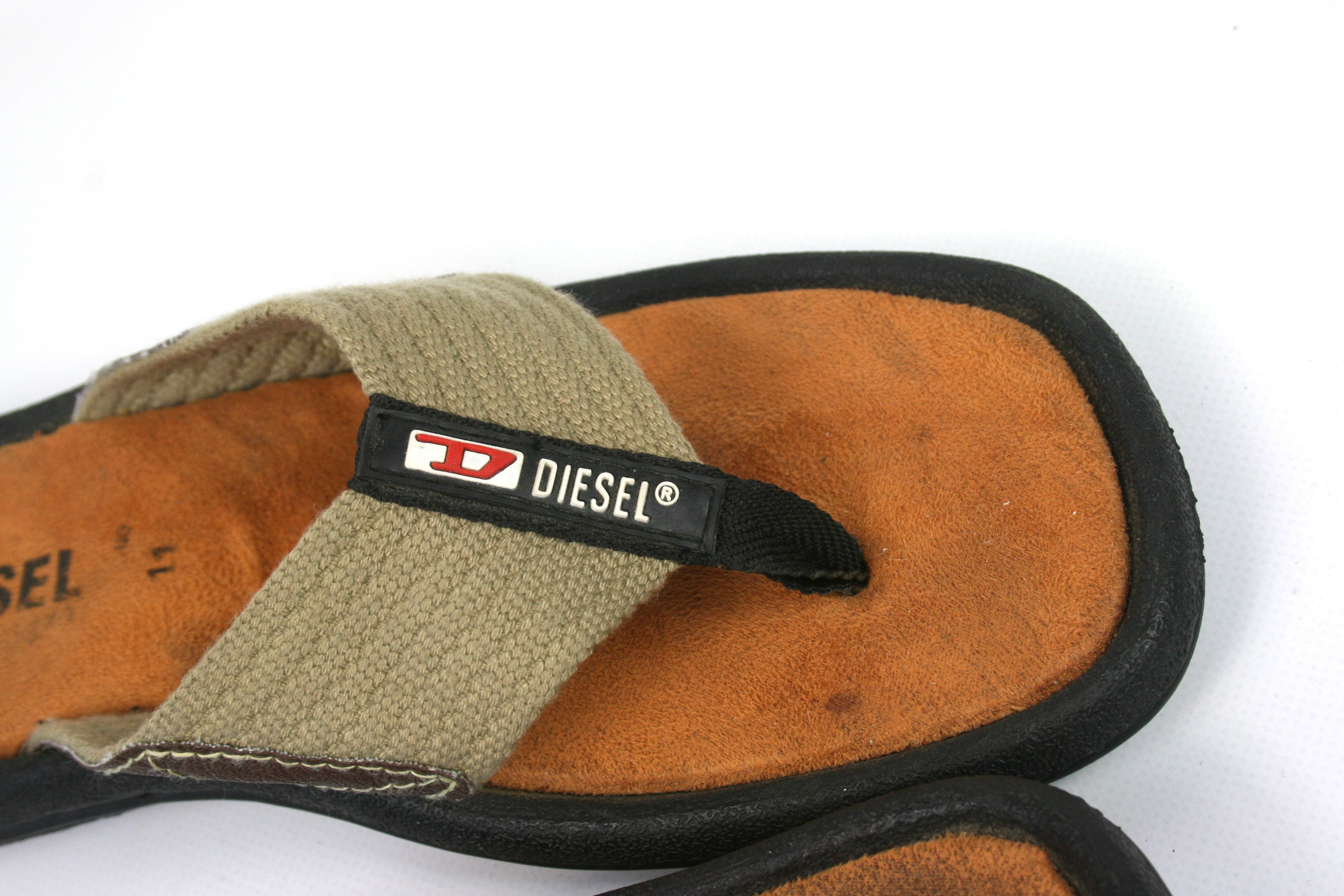 Diesel 00S Logo Y2K Flip Flops Vintage Size US 6 / EU 39 - 6 Thumbnail