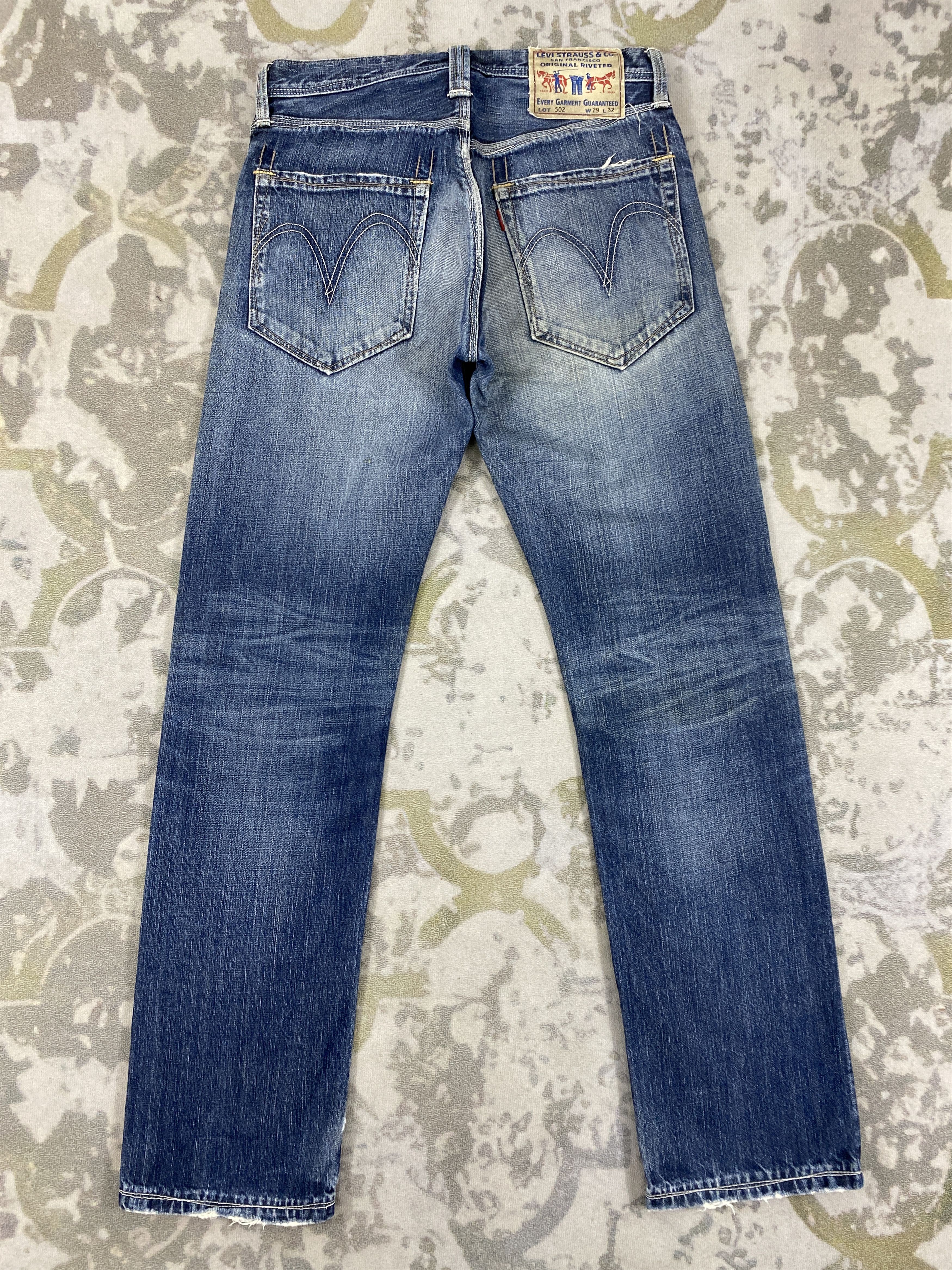 Levi's Distressed Blue Vintage Levi's 502 Jeans 30x31.5 - JN3588 Size US 30 / EU 46 - 2 Thumbnail
