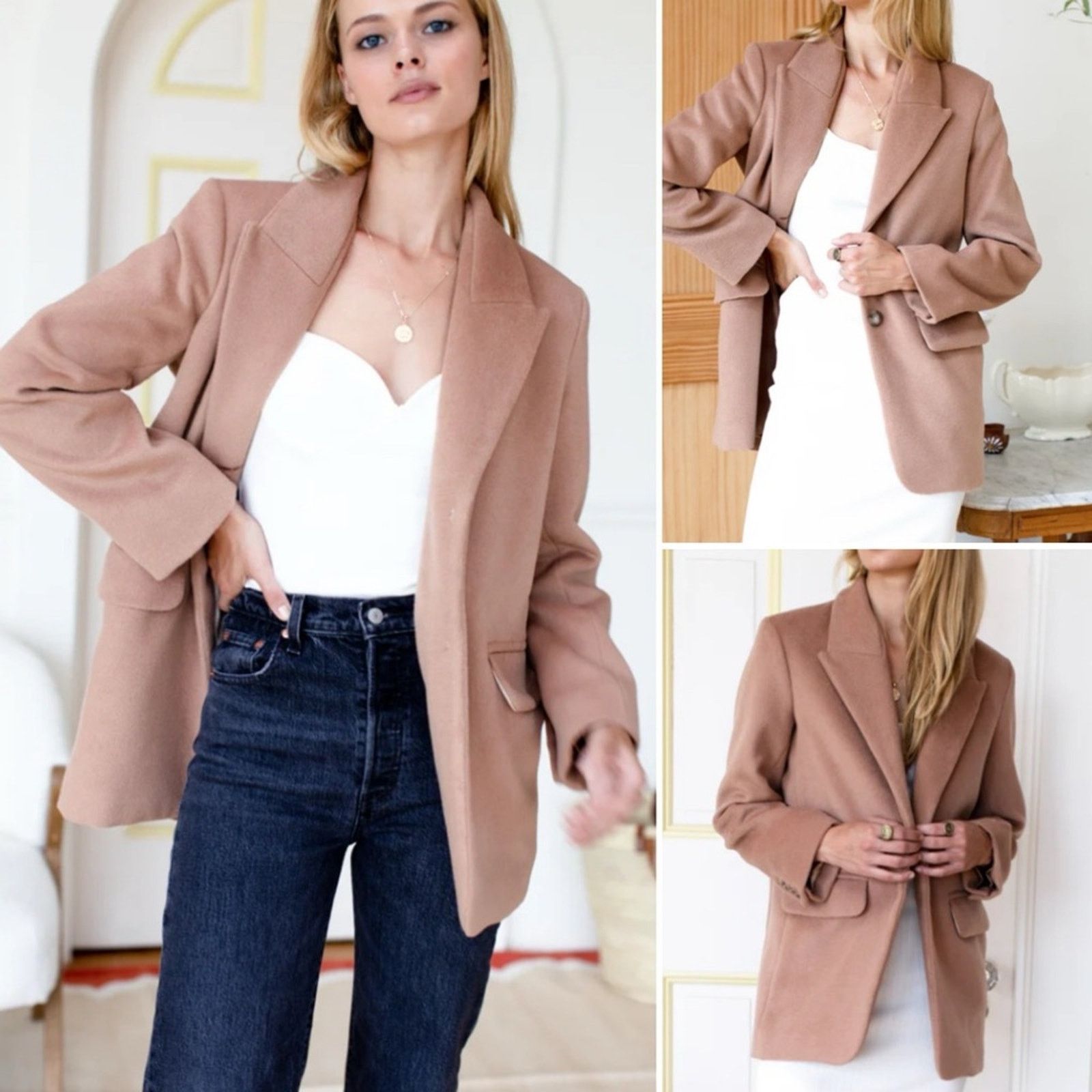 Emerson Fry Emerson Fry $328 JUDE Jacket Camel Wool Cashmere sz 00 NWOT Size XXS / US 00 / IT 34 - 2 Thumbnail