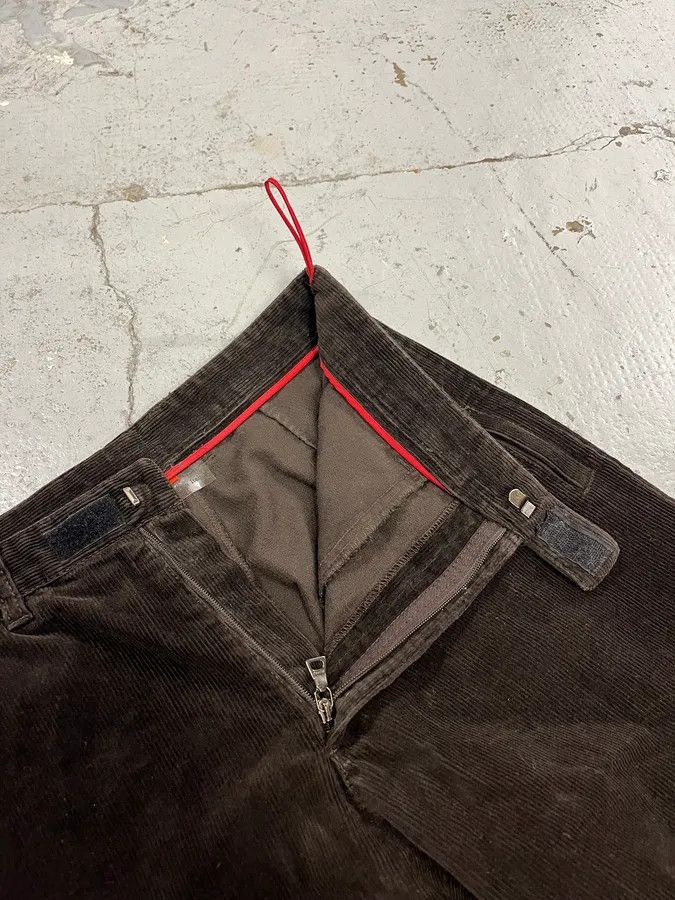 Prada 2000s Prada Linea Rossa Dark Brown Corduroy Pants Size US 30 / EU 46 - 10 Thumbnail