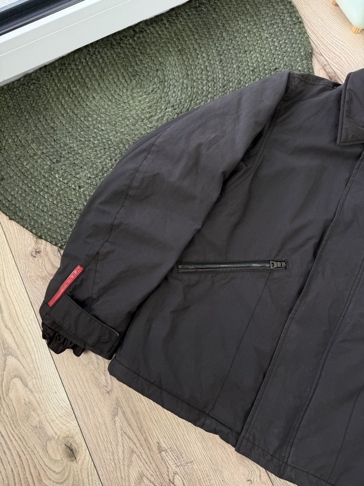 Prada Prada Bomber Aviation Jacket Nylon Turtleneck Red Tab Size US L / EU 52-54 / 3 - 3 Thumbnail