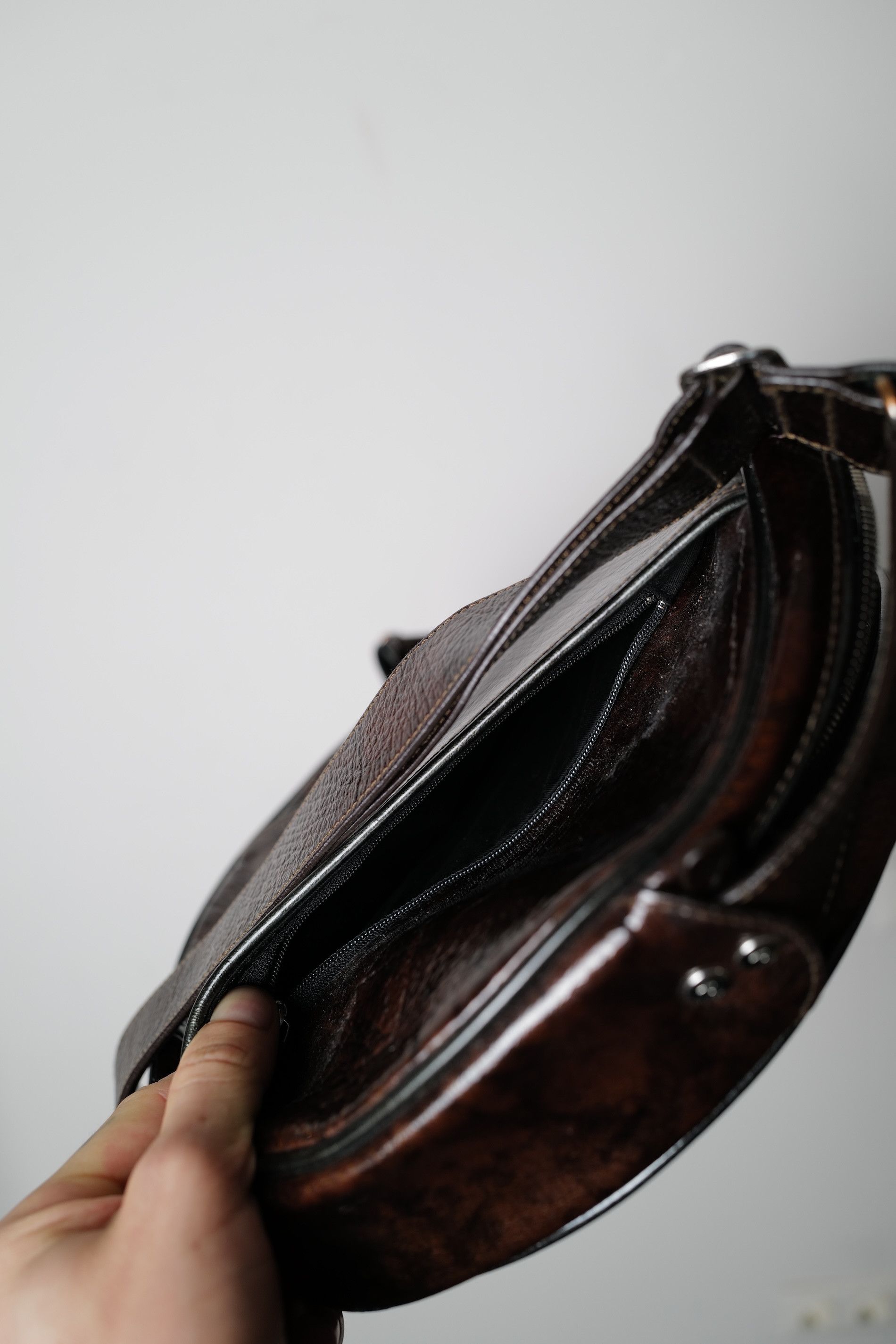 Y-3 Y-3 ROUND LEATHER BAG RARE Size ONE SIZE - 11 Thumbnail