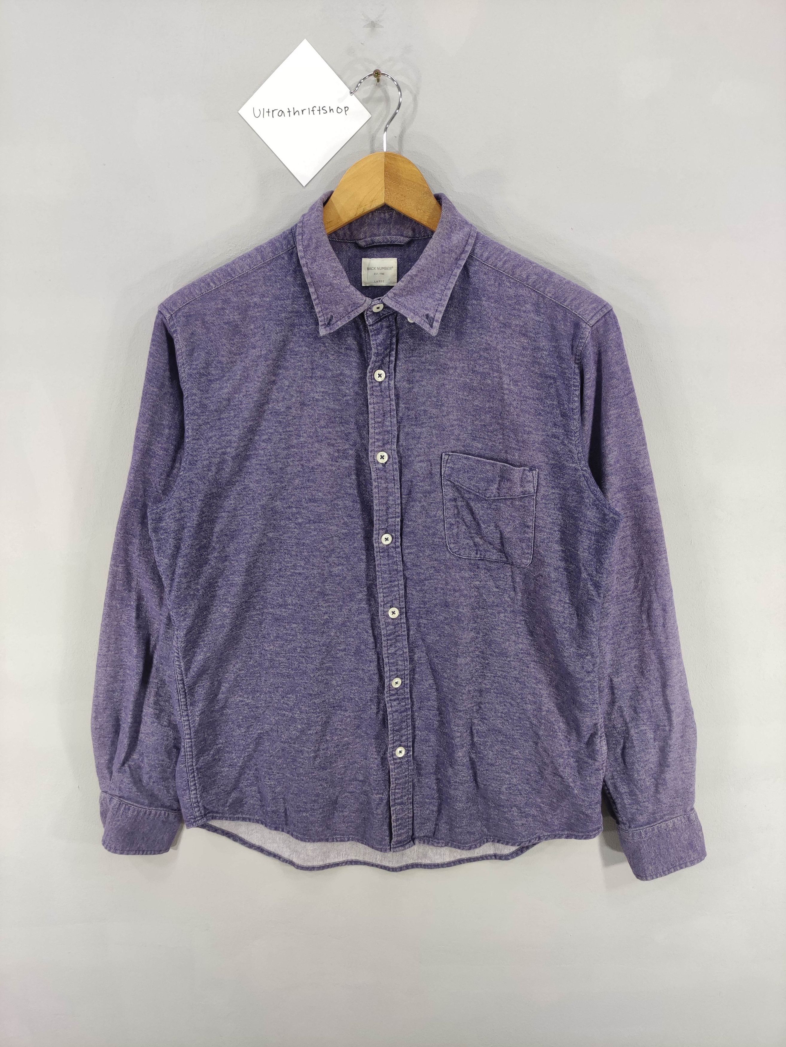 Banana Republic Vintage Back Number Flannel Shirt Button Up Long Sleeve Size US M / EU 48-50 / 2 - 1 Thumbnail