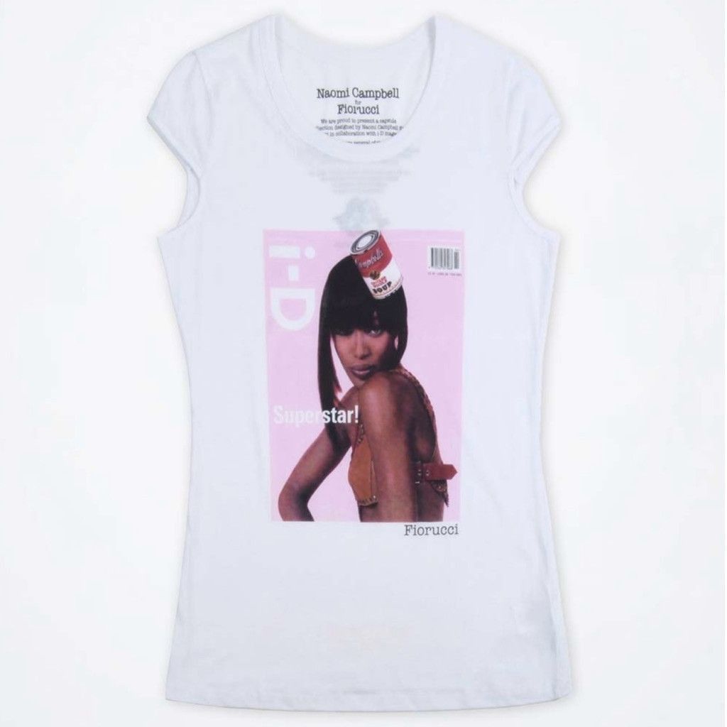 Fiorucci Rare Fiorucci/ Naomi Campbell Cap Sleeve T-Shirt, Small Size S / US 4 / IT 40 - 1 Thumbnail