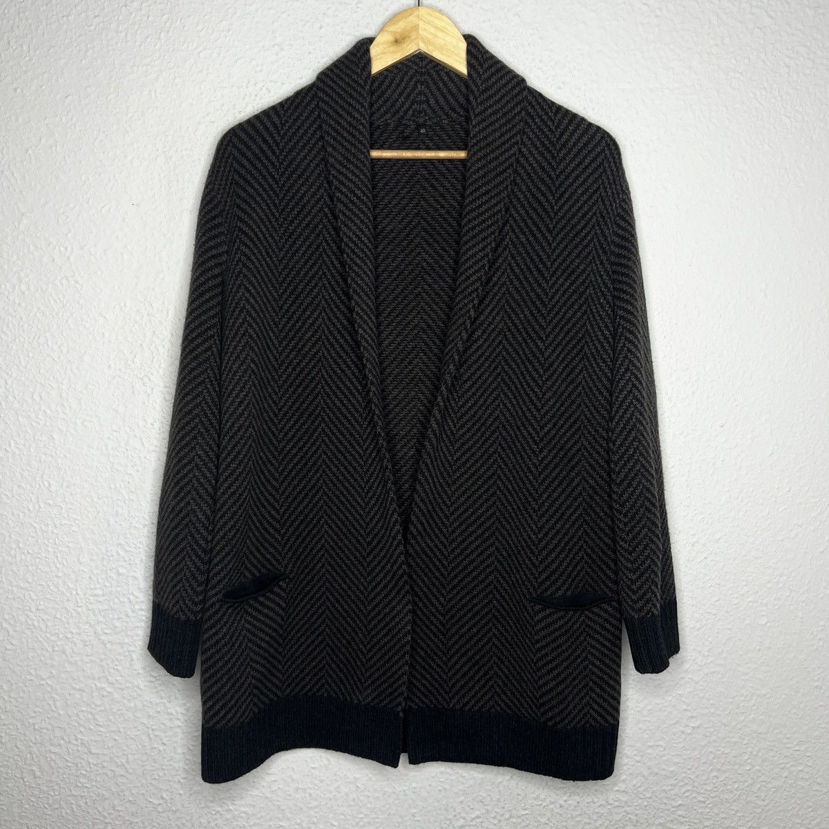 image of Avant Garde Loro Piana Cardigan Coat Knitwear Jumper Sweater Cashmere in Brown, Women's (Size Mediu