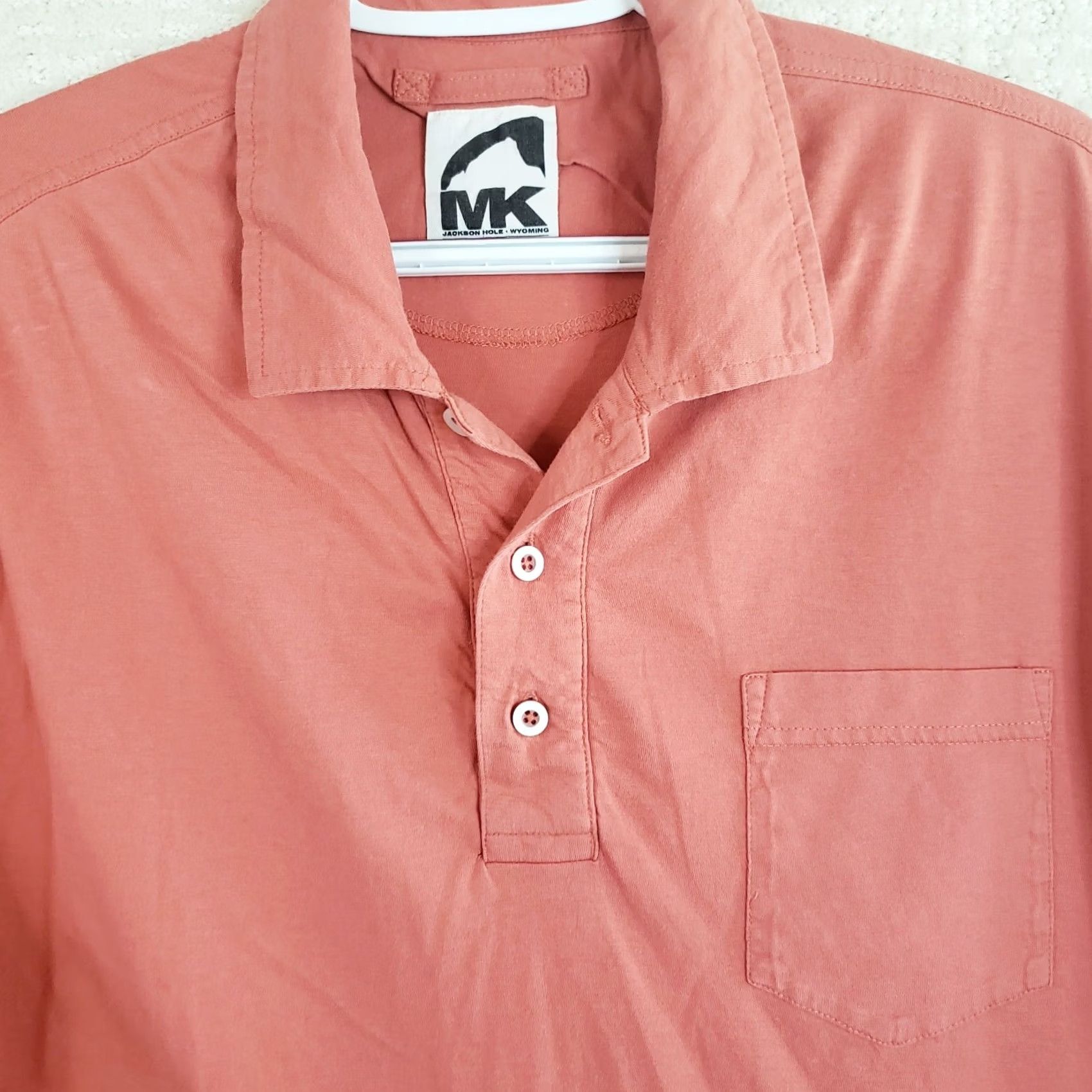 Mountain Khakis Mountain Khakis Polo Shirt Men's L Short Sleeve Coral Classic Outdoor Size US L / EU 52-54 / 3 - 3 Thumbnail