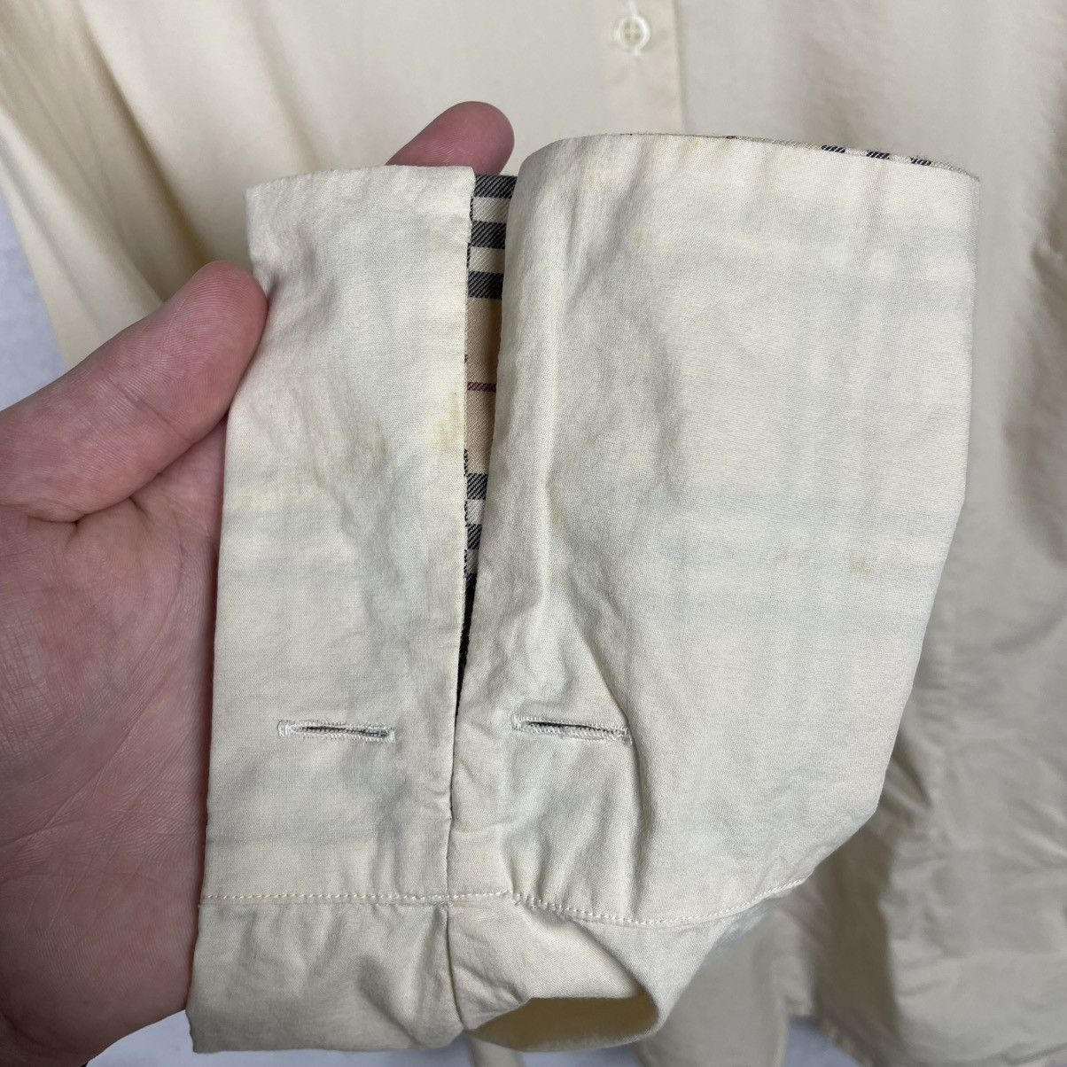 Burberry × Vintage Vintage Burberry London Nova Check Details Button Up Shirt Size US M / EU 48-50 / 2 - 20 Thumbnail