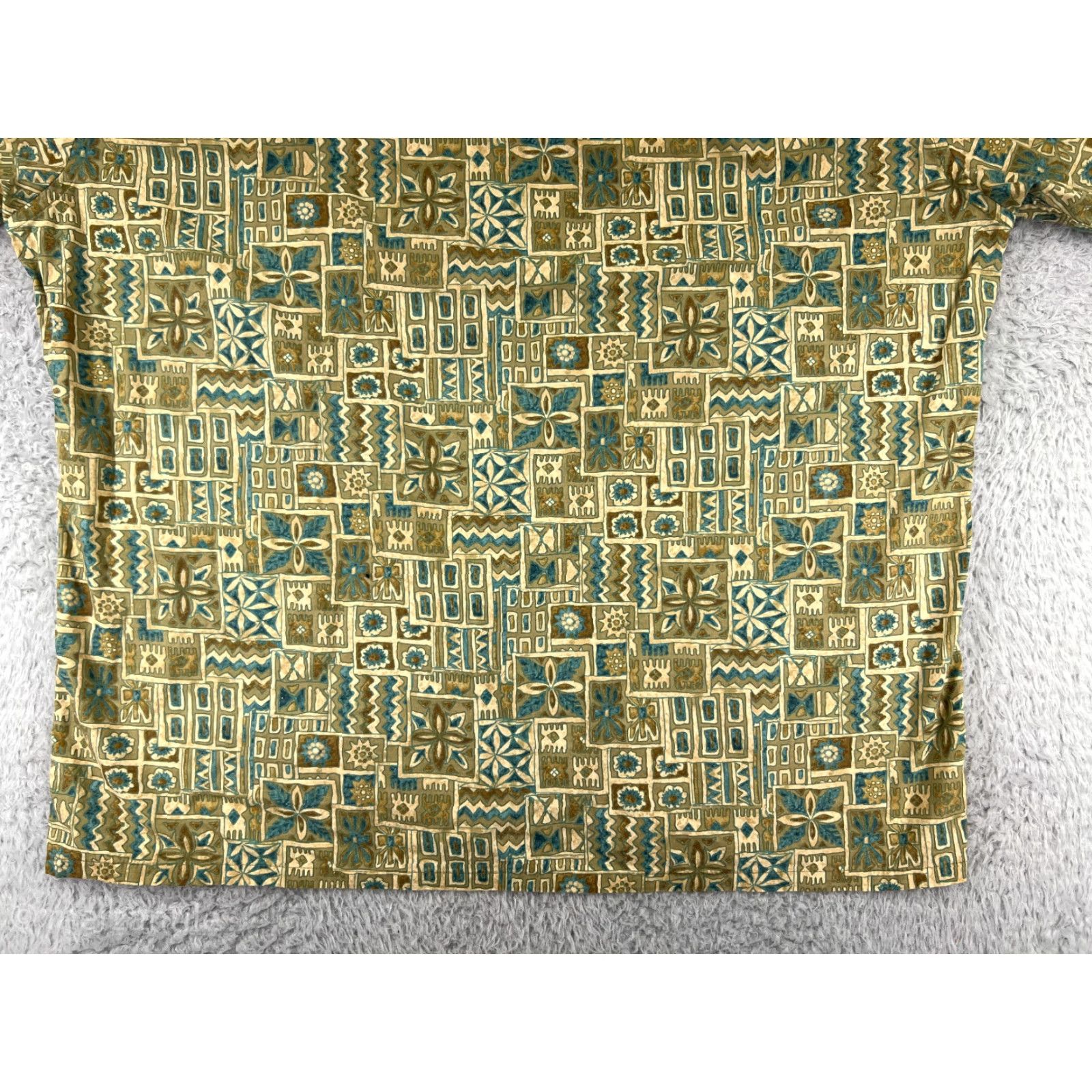 Pierre Cardin Pierre Cardin Shirt Mens XL Green Floral Resort Hawaiian Button-Up Short Sleeve Size US XL / EU 56 / 4 - 5 Thumbnail