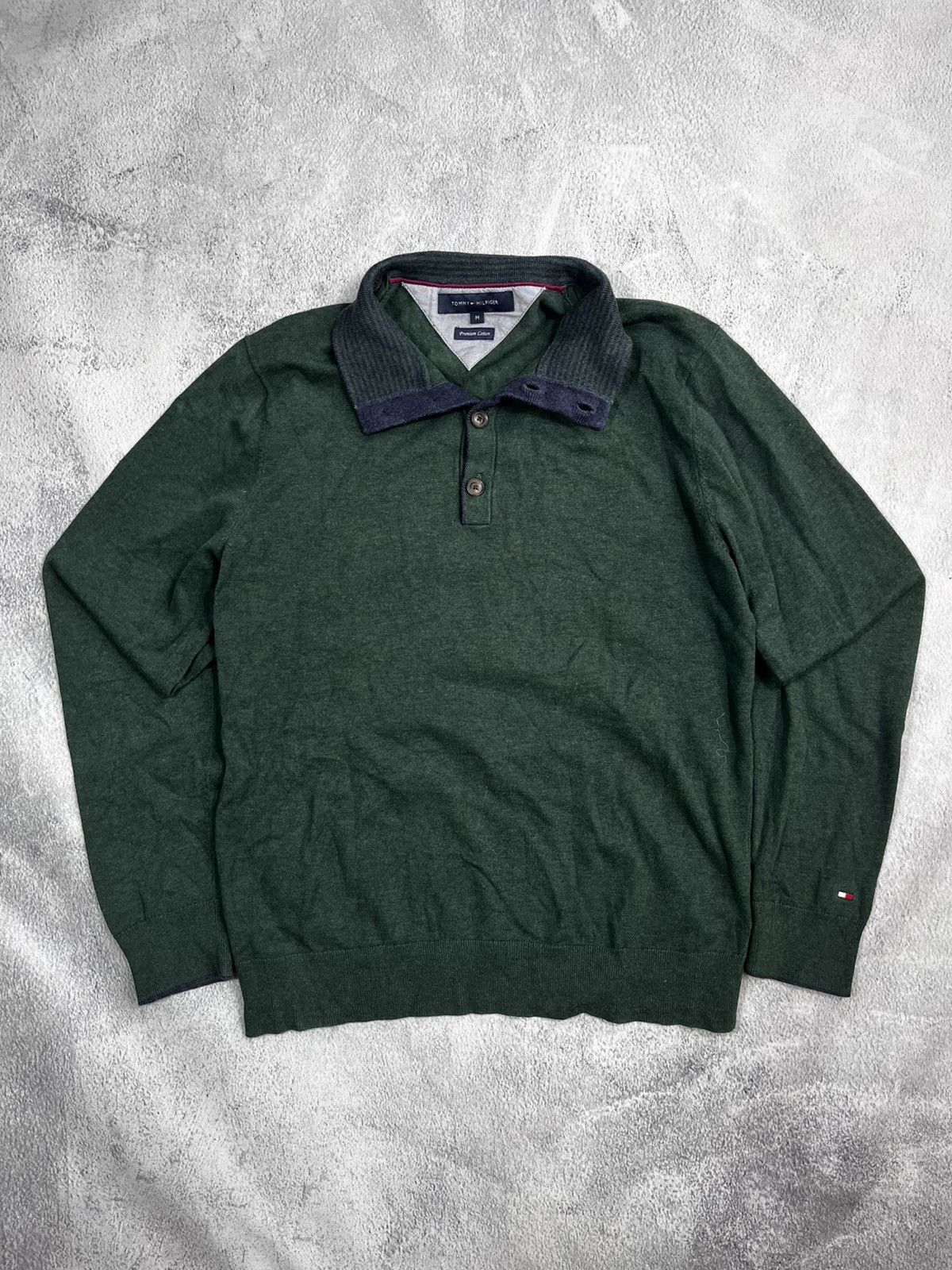 Tommy Hilfiger Vintage Y2K Tommy Hilfiger 1/4 quarter sweater oldmoney M Size US M / EU 48-50 / 2 - 1 Thumbnail