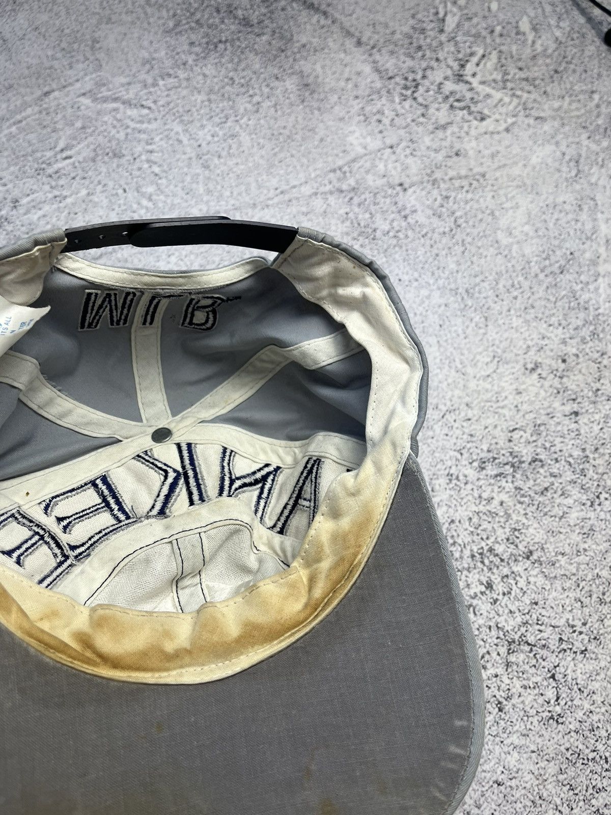 MLB Crazy Vintage Y2K New York Yankees Cap Drill Graffiti Style Size ONE SIZE - 16 Thumbnail