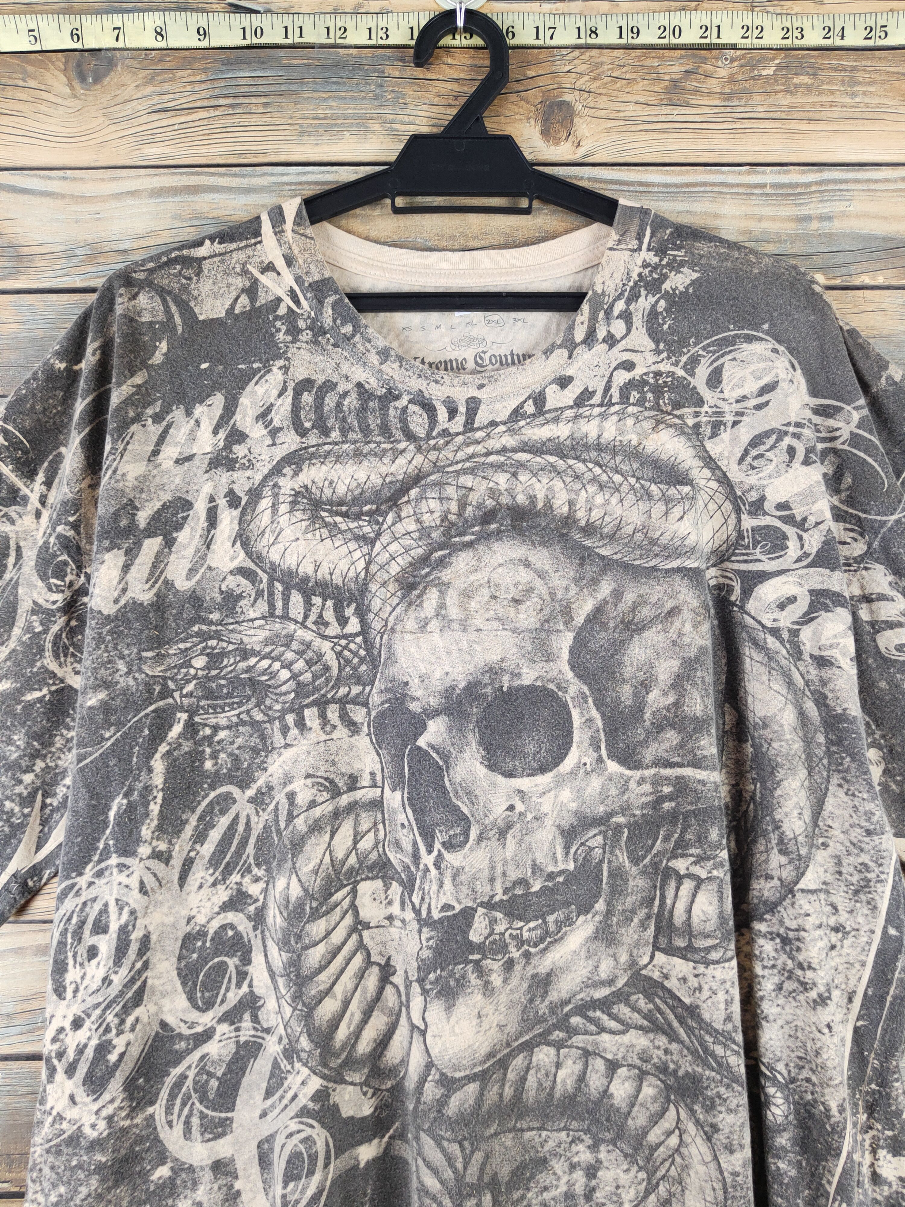 Seditionaries DL Xtreme Couture skull Short Sleeve T-shirt #865 Size US XXL / EU 58 / 5 - 2 Thumbnail