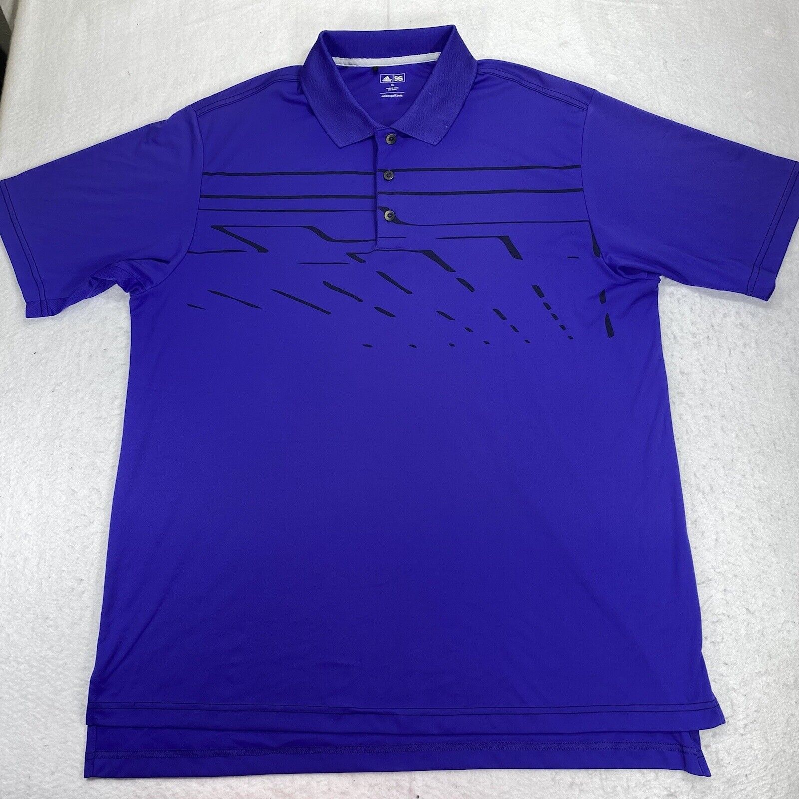 Adidas Adidas Golf XL Lightweight Athletic Polo Purple Black Shirt Size US XL / EU 56 / 4 - 1 Thumbnail