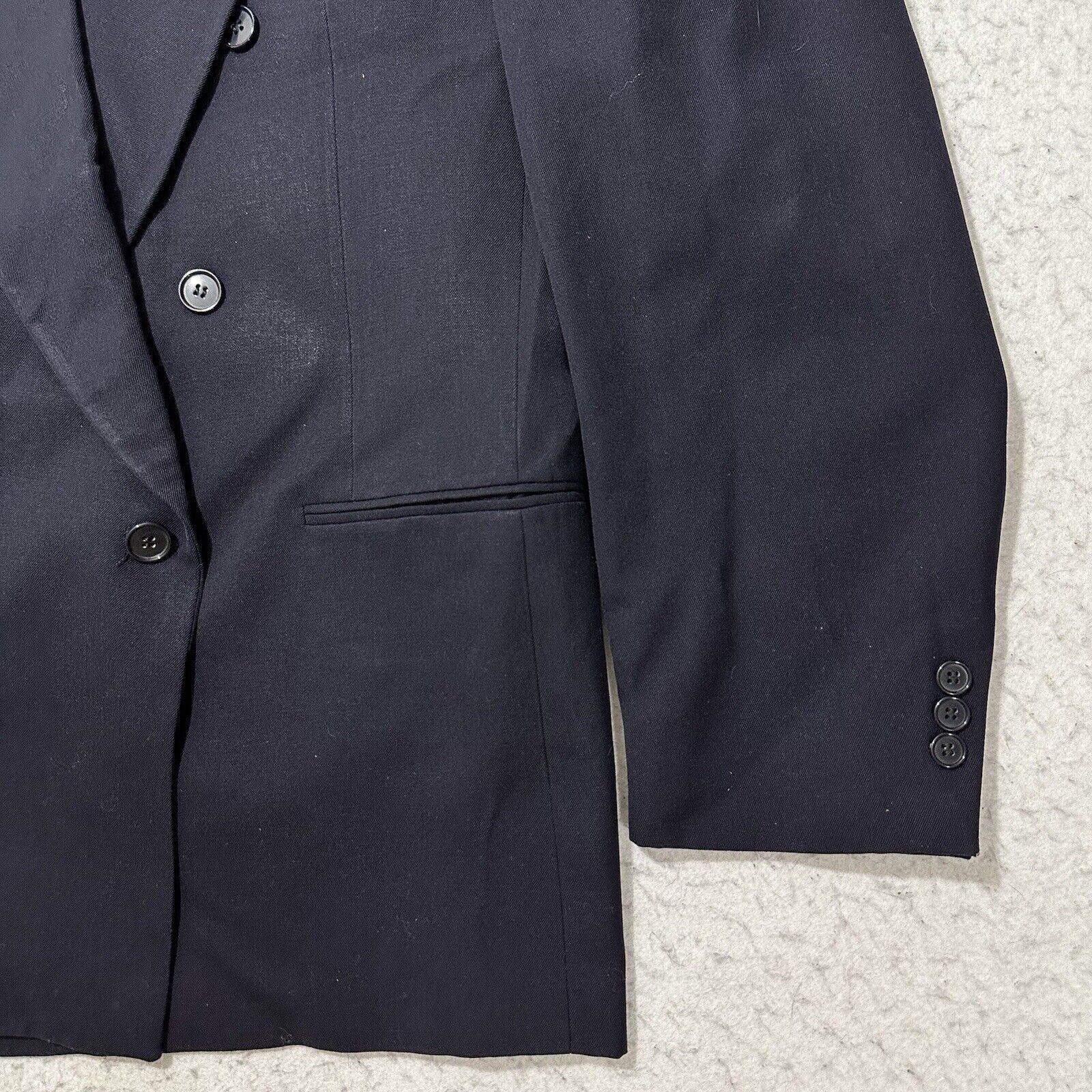 Lord & Taylor Lord & Taylor 46R Double Breasted Peak Lapel Suit Jacket USA Size 46R - 4 Thumbnail