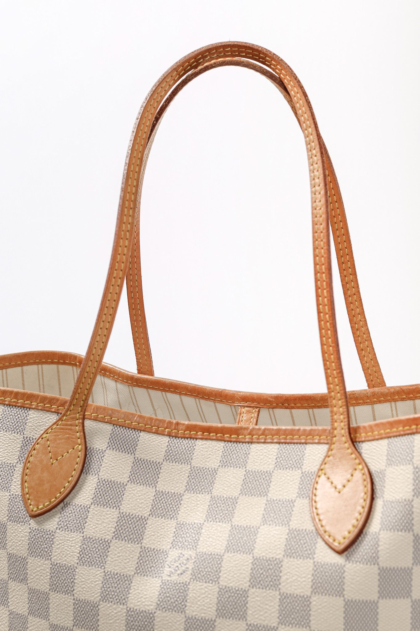 Louis Vuitton Louis Vuitton Neverfull MM Damier Azur Canvas Tote Size ONE SIZE - 8 Thumbnail