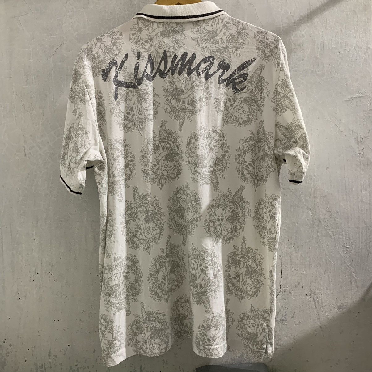 Japanese Brand AOP Kissmark Golf Skull Gothic Grunge Size US XL / EU 56 / 4 - 3 Thumbnail