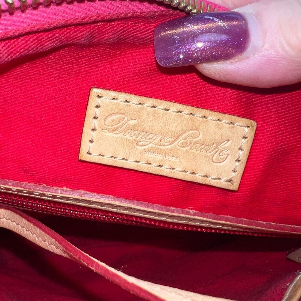 Dooney & Bourke Dooney & Bourke Hot Pink Letter Carrier Crossbody Leather Ba Size ONE SIZE - 10 Thumbnail