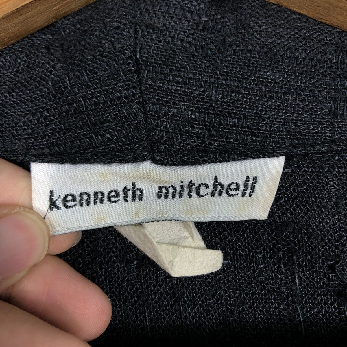 Designer × Japanese Brand × Vintage 📌Rich Black Chore Work Jacket Kenneth Mitchell Issey Miyake Size US M / EU 48-50 / 2 - 18 Thumbnail