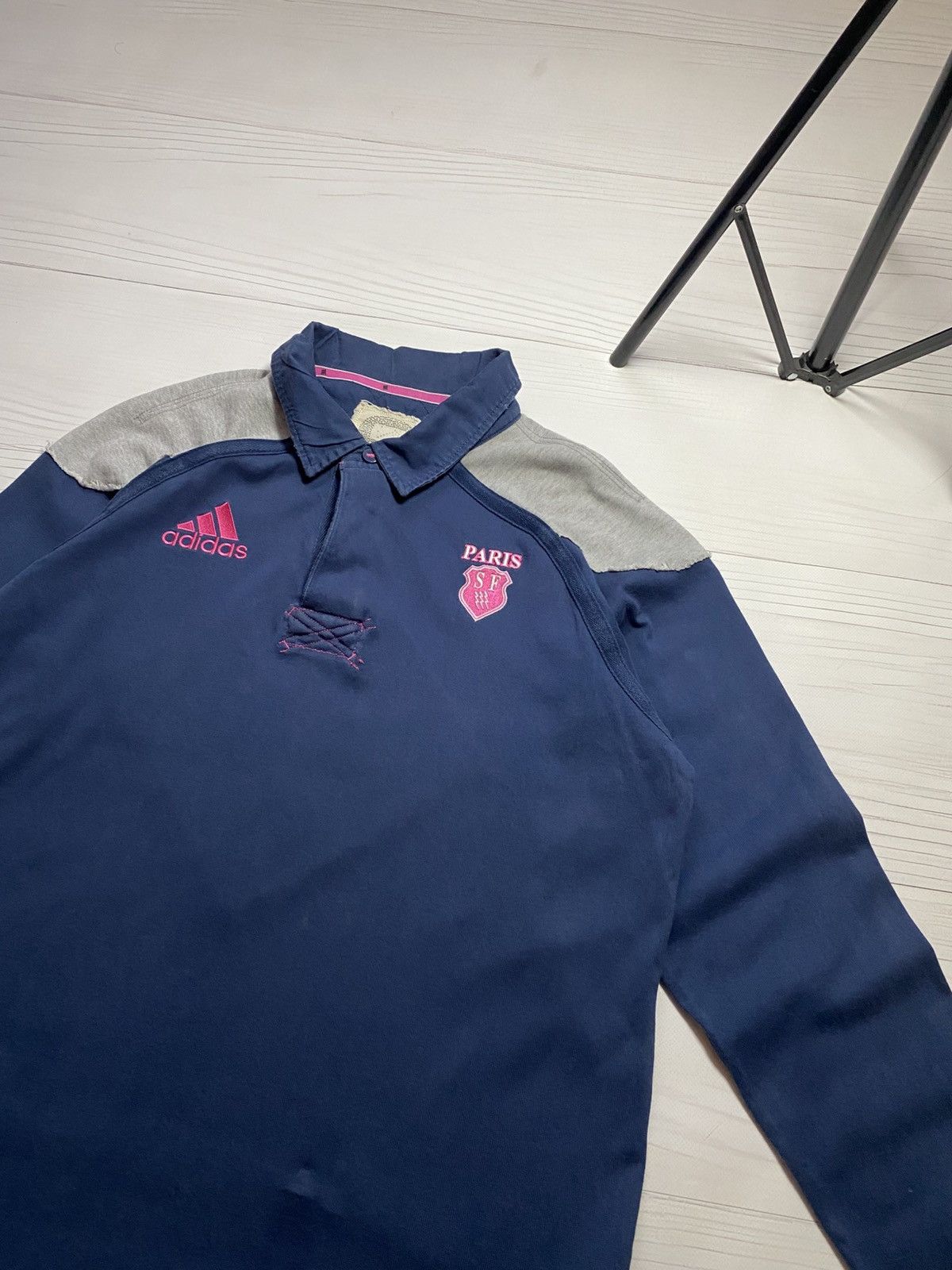 Adidas Vintage Adidas Paris SF training soccer rugby jersey Size US XL / EU 56 / 4 - 8 Thumbnail