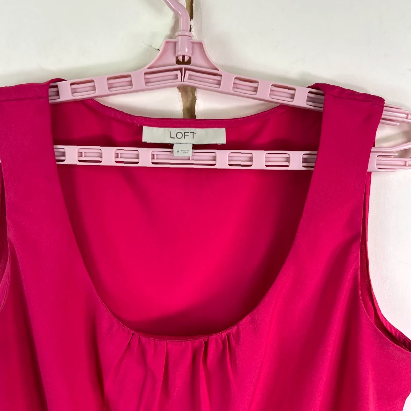 Vintage Ann Taylor LOFT Blouse Sleeveless Top Womens Size M Pink Size M / US 6-8 / IT 42-44 - 2 Thumbnail