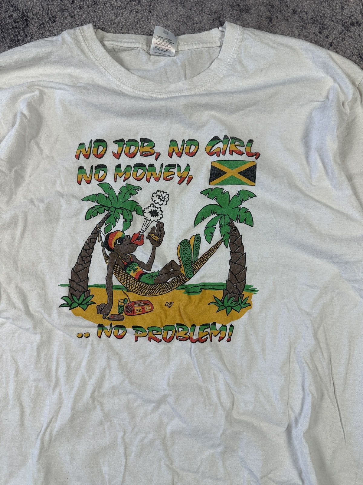 Vintage Vintage No Job, No Girl,No Money, No Problems Logo T-shirt Size US XL / EU 56 / 4 - 2 Thumbnail