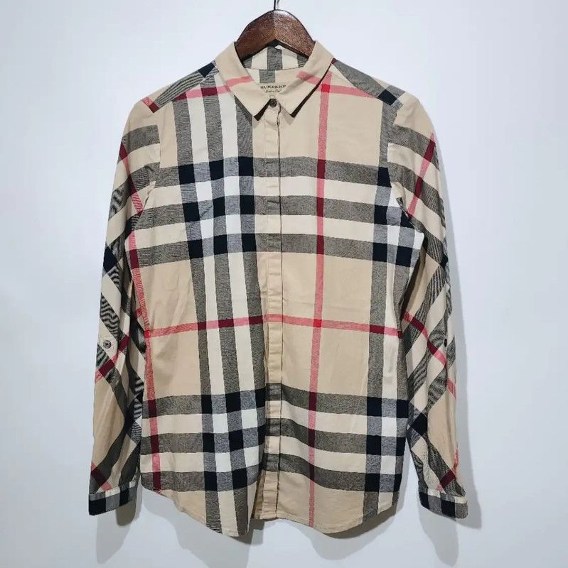 Burberry Burberry Khaki Cotton Women's Shirt Size M / US 6-8 / IT 42-44 - 1 Thumbnail