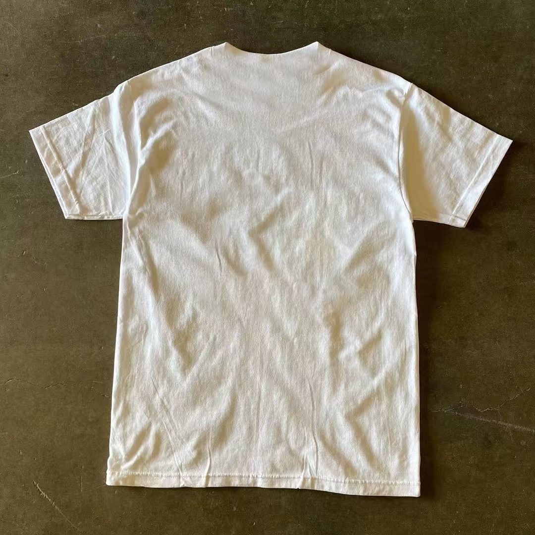 Japanese Brand × Vintage White vintage cotton t-shirt with beach chair pattern Size US L / EU 52-54 / 3 - 2 Thumbnail
