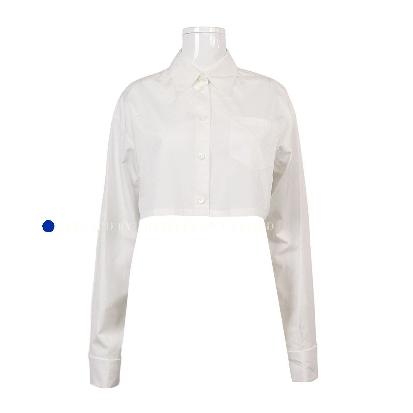 Prada Classic Popeline Button Up Shirt in White Size US M / EU 48-50 / 2 - 1 Thumbnail