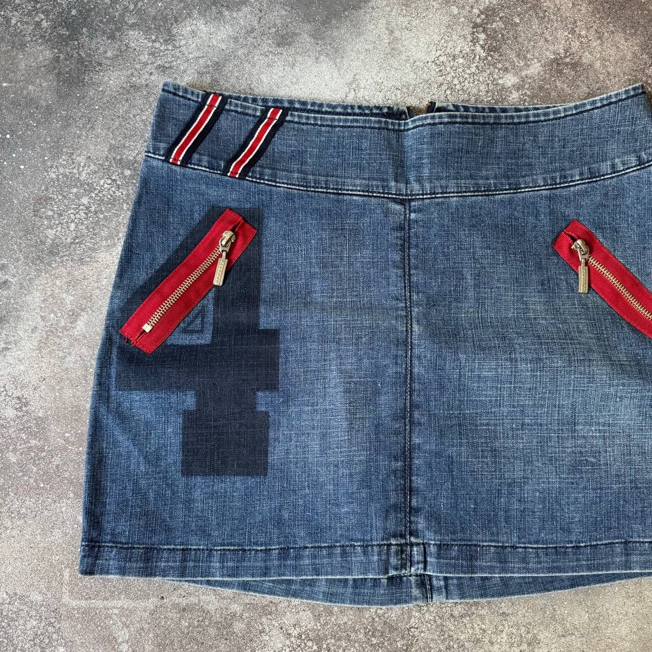20471120 × Hysteric Glamour × Japanese Brand Y2K Super Sexy Vintage Denim Mini Skirt Size 30" / US 8 / IT 44 - 2 Thumbnail
