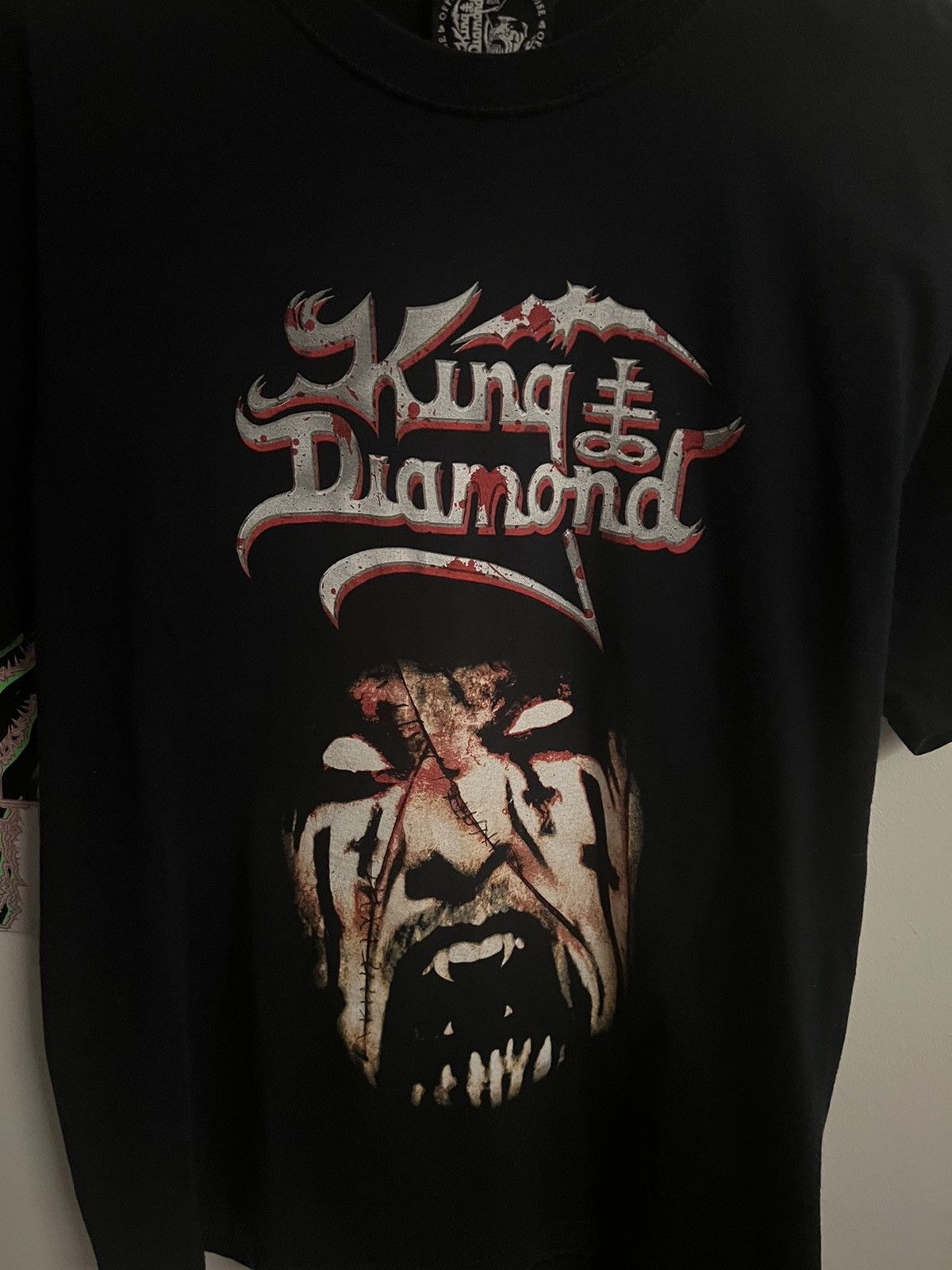 Vintage 00s Horror King Diamond Tee Size US M / EU 48-50 / 2 - 2 Thumbnail