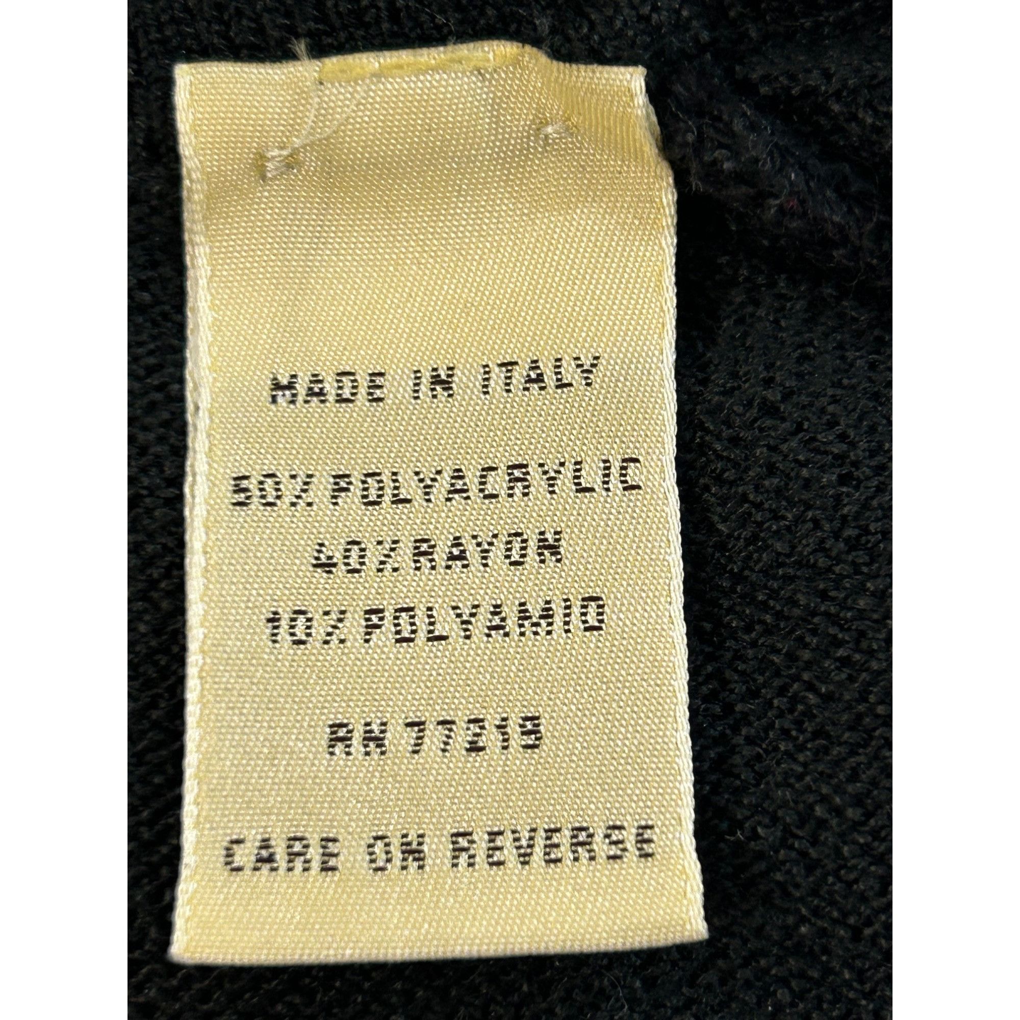 Pronto Uomo Pronto Uomo Men’s Vtg Black Sweater M Italy Collared 2- Butt Size US M / EU 48-50 / 2 - 6 Thumbnail