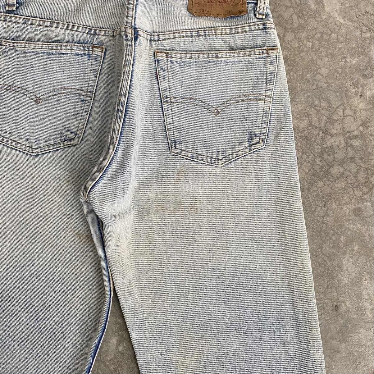Levi's Size 28x27.5 Vintage 90’s Levis 501 Acid Washed Blue Jeans Size US 28 / EU 44 - 20 Thumbnail