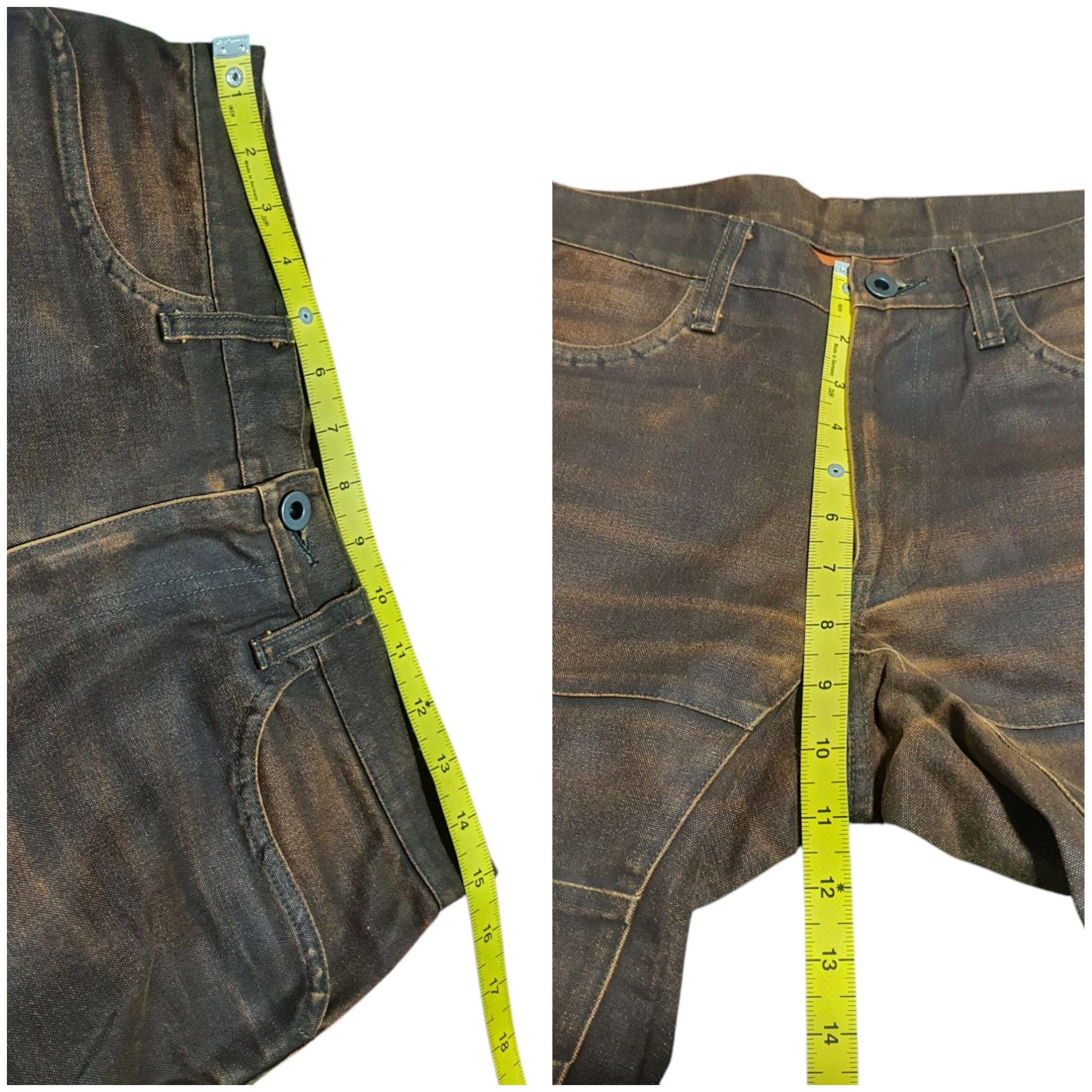 Japanese Brand THE DIFFERENT 30”/39.5” RARE DESIGN WAX JEANS Size US 30 / EU 46 - 9 Thumbnail